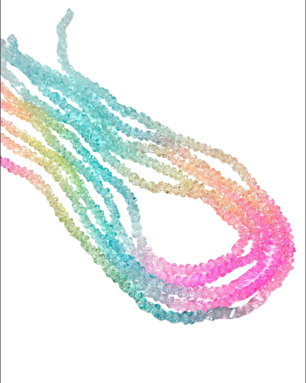 Dive Deep into Enchantment: Ombre Glass Mermaid Strands Exclusively at Madison Beads