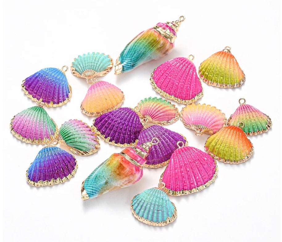 How to Create Stunning Jewelry with Two-Toned Ombre Mermaid Shell Charms