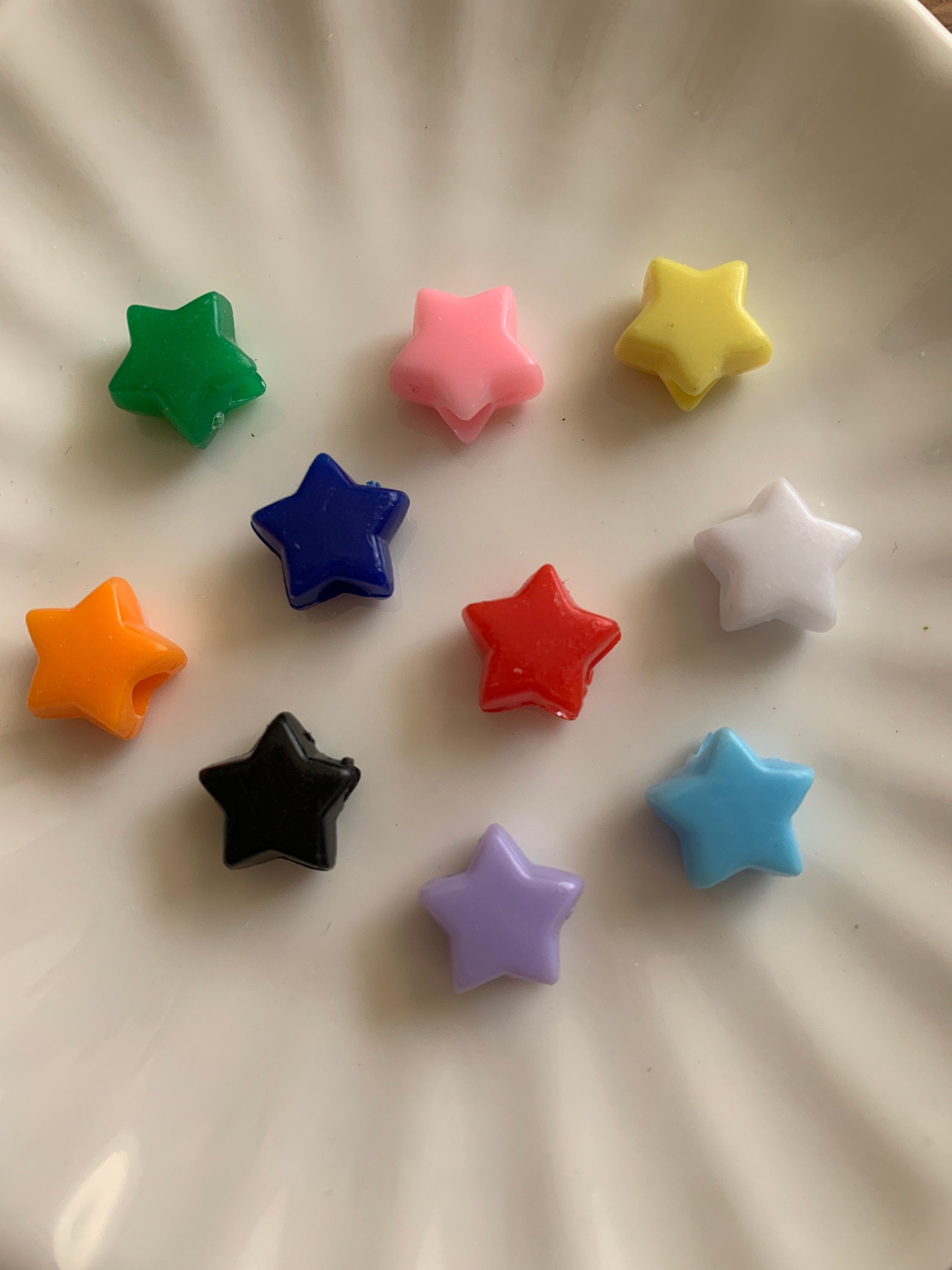 Cute Star Spacer Beads, Pony Beads, Kandi Beads