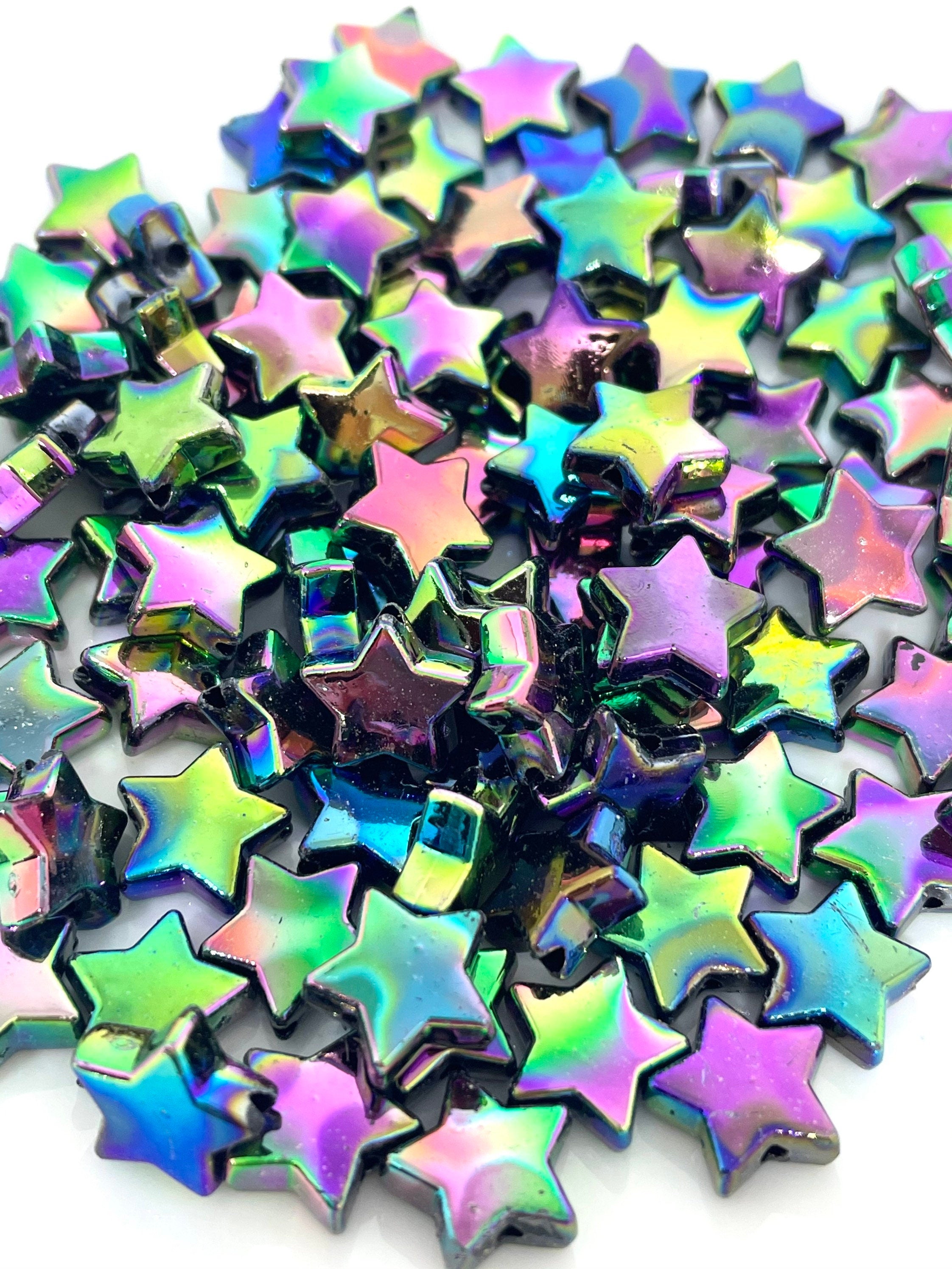 Iridescent Star Beads