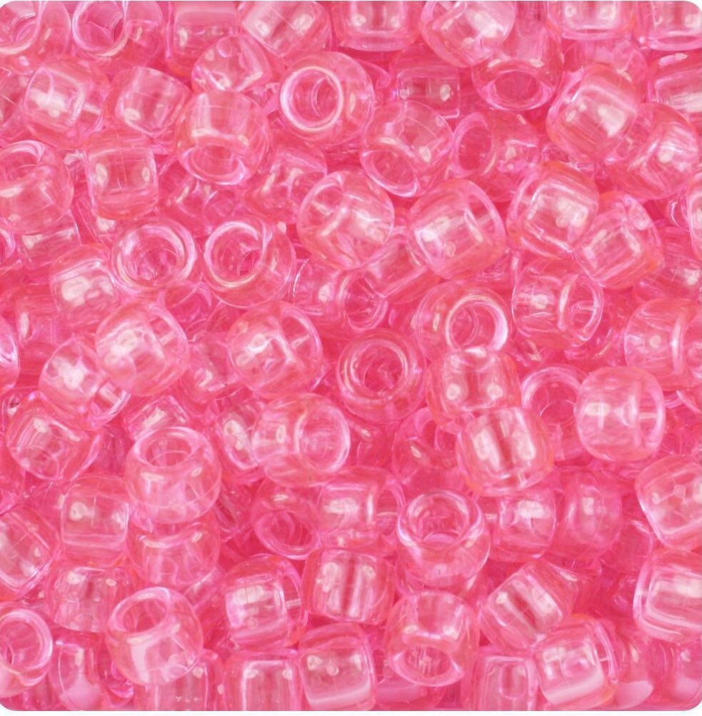 Cutie Pink Mix Kandi Beads, Pony Beads, Barrel Beads, Spacer Beads, DIY  Beads, Mask Beads 