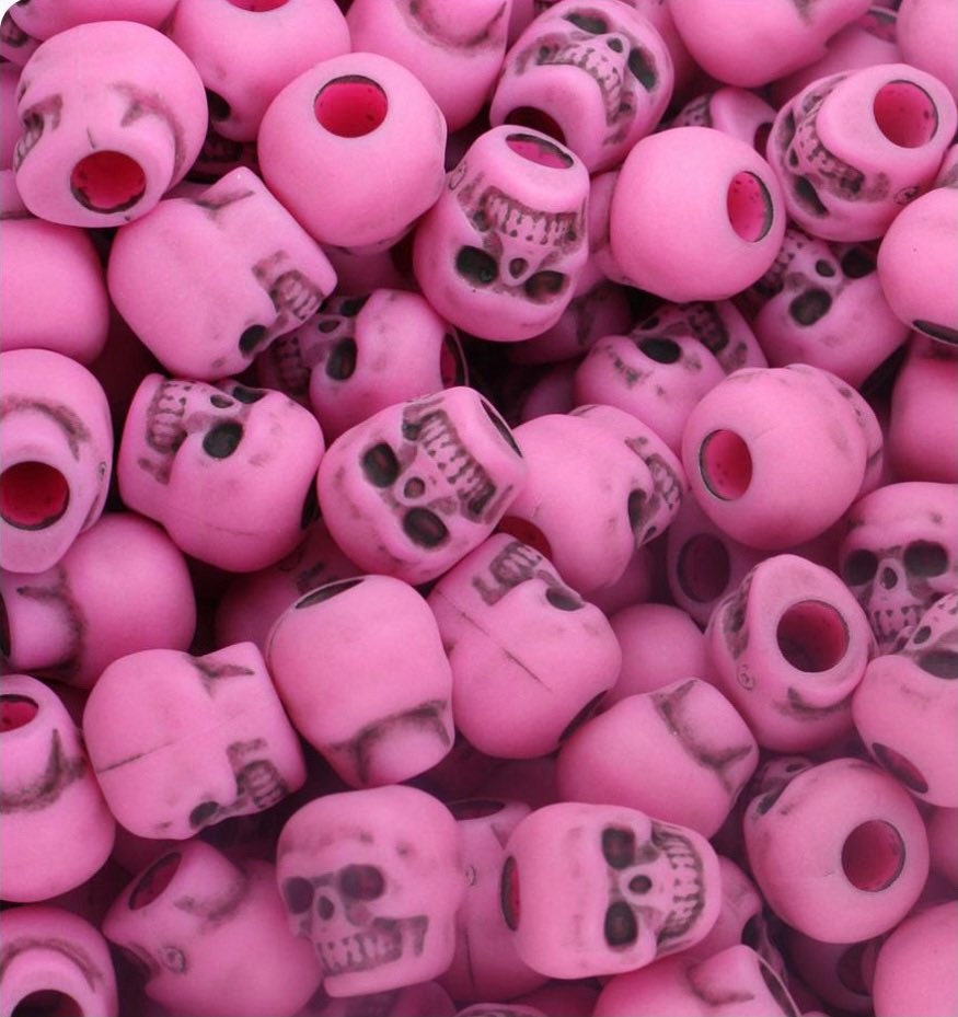 Halloween Beads, Skull Beads for Necklace, Costume Beads, Cosplay