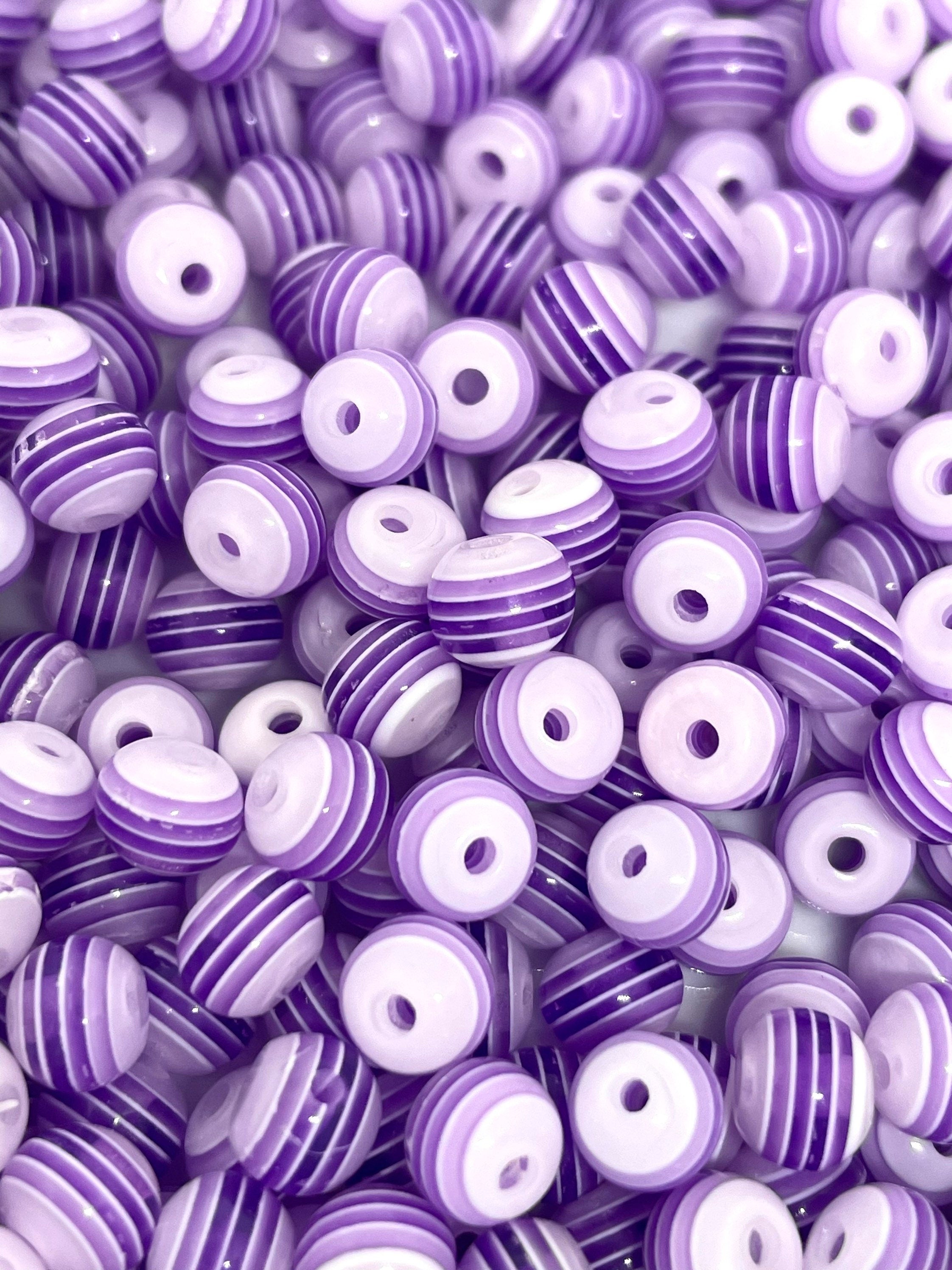 6mm Lilac Purple Beads