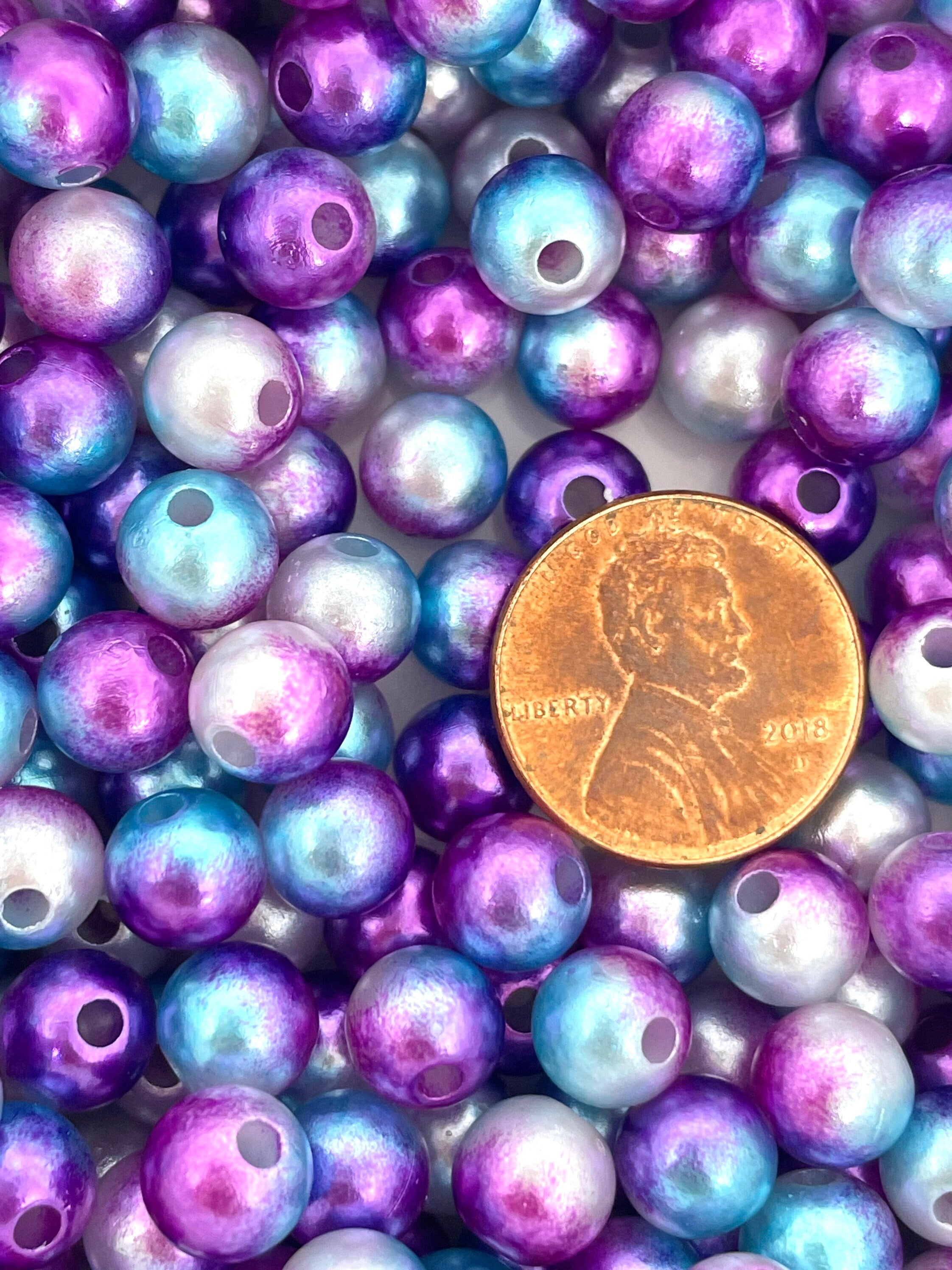 8mm Lightweight Mermaid Beads