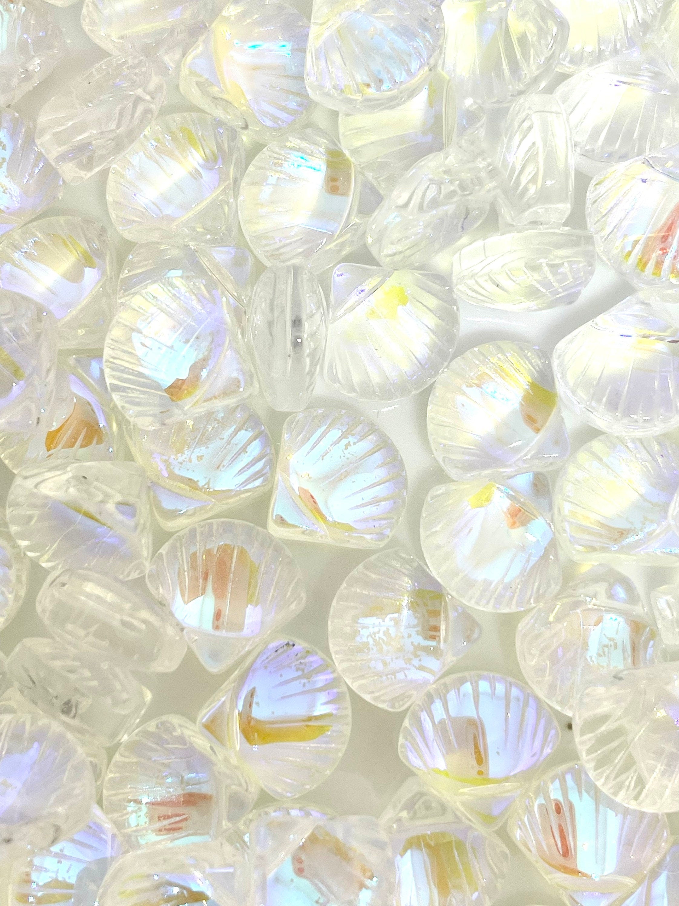 Samie Collection Mermaid Kisses Iridescent Rainbow Glass Beads