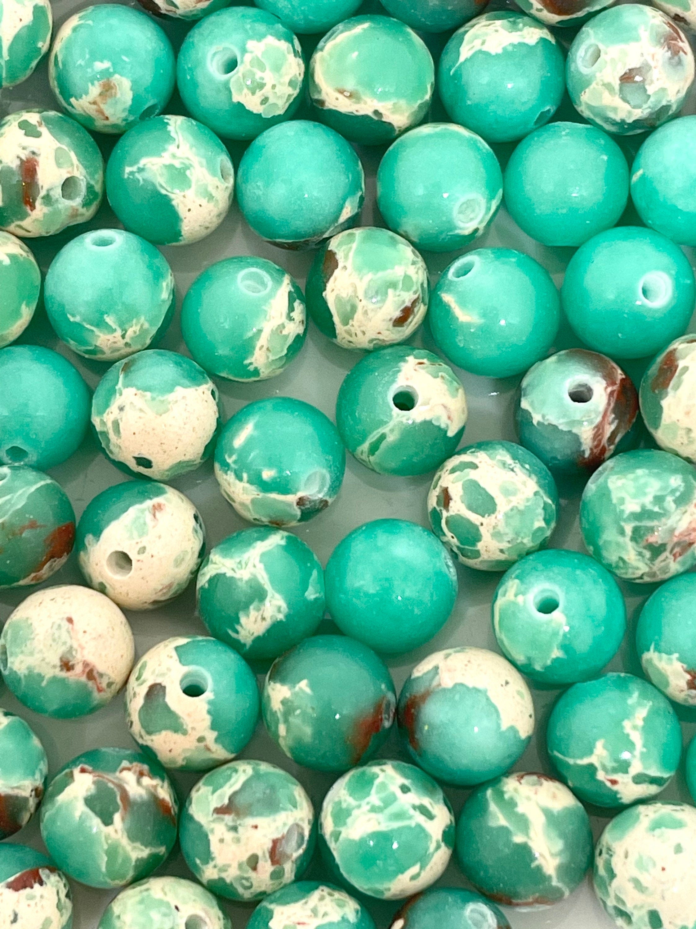 8mm Shoushan Jasper Stone Beads