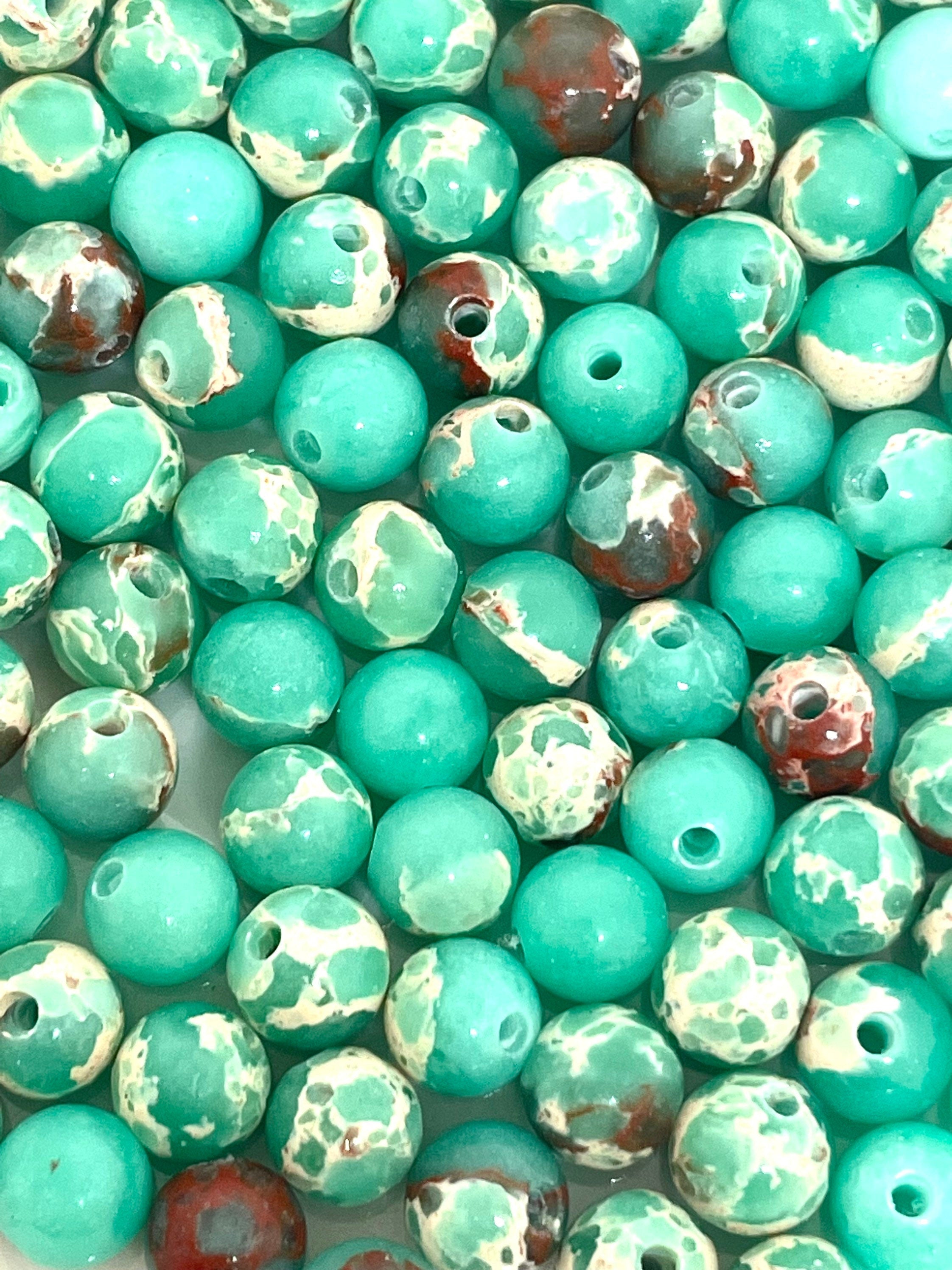 6mm Shoushan Jasper Stone Beads