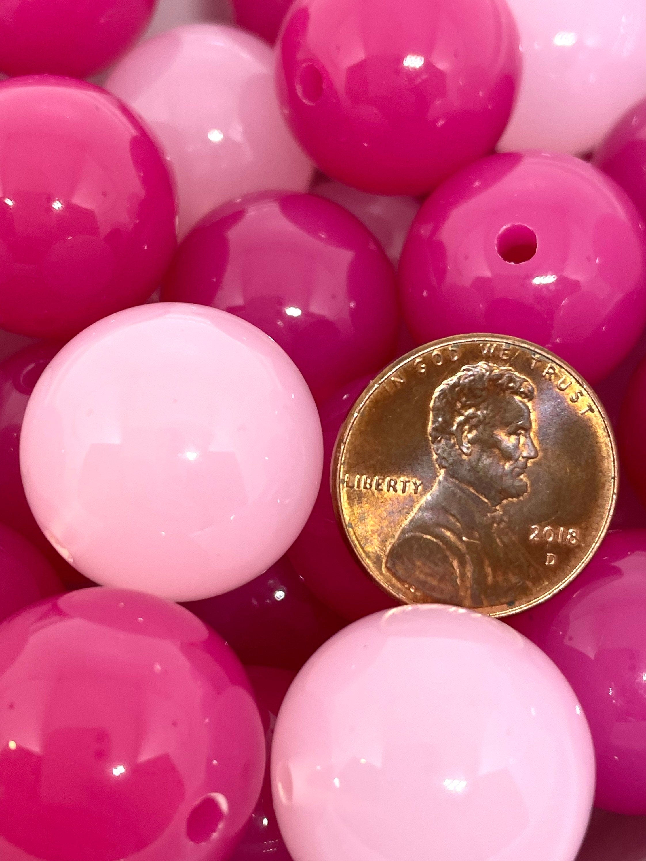 20mm Chunky Valentine's Day Bead Variety