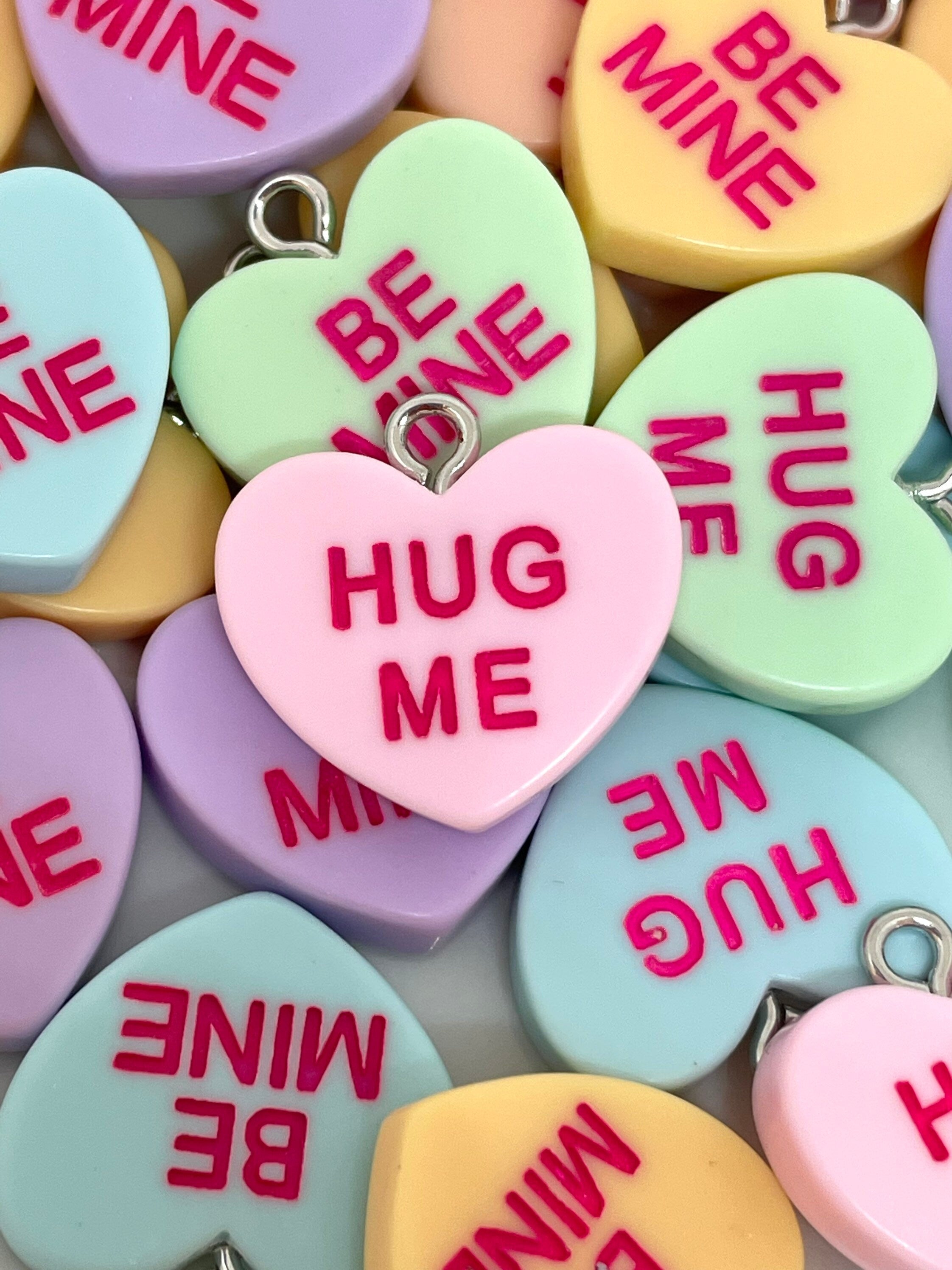 Valentines Day Conversation Hearts Charm