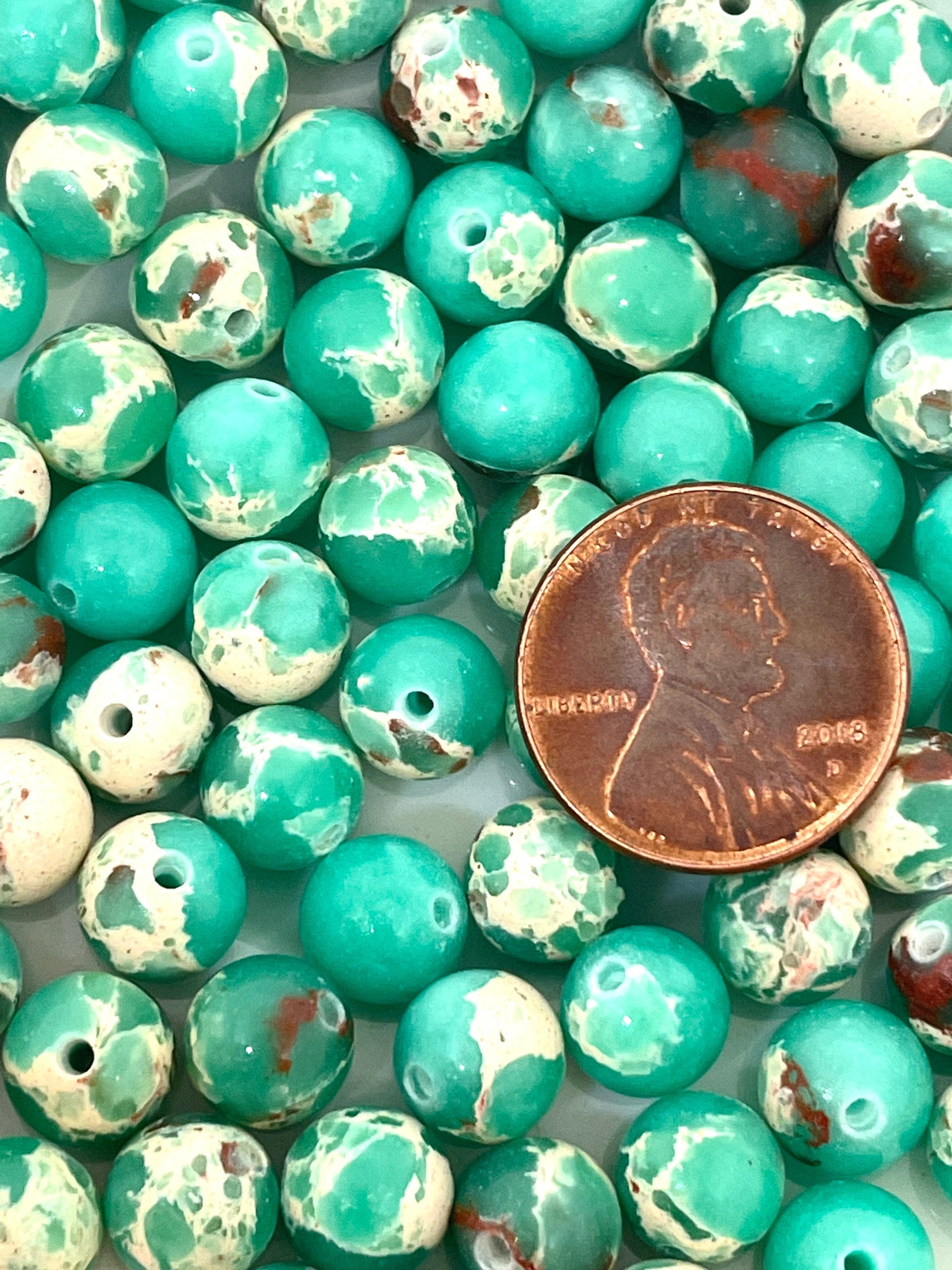 8mm Shoushan Jasper Stone Beads