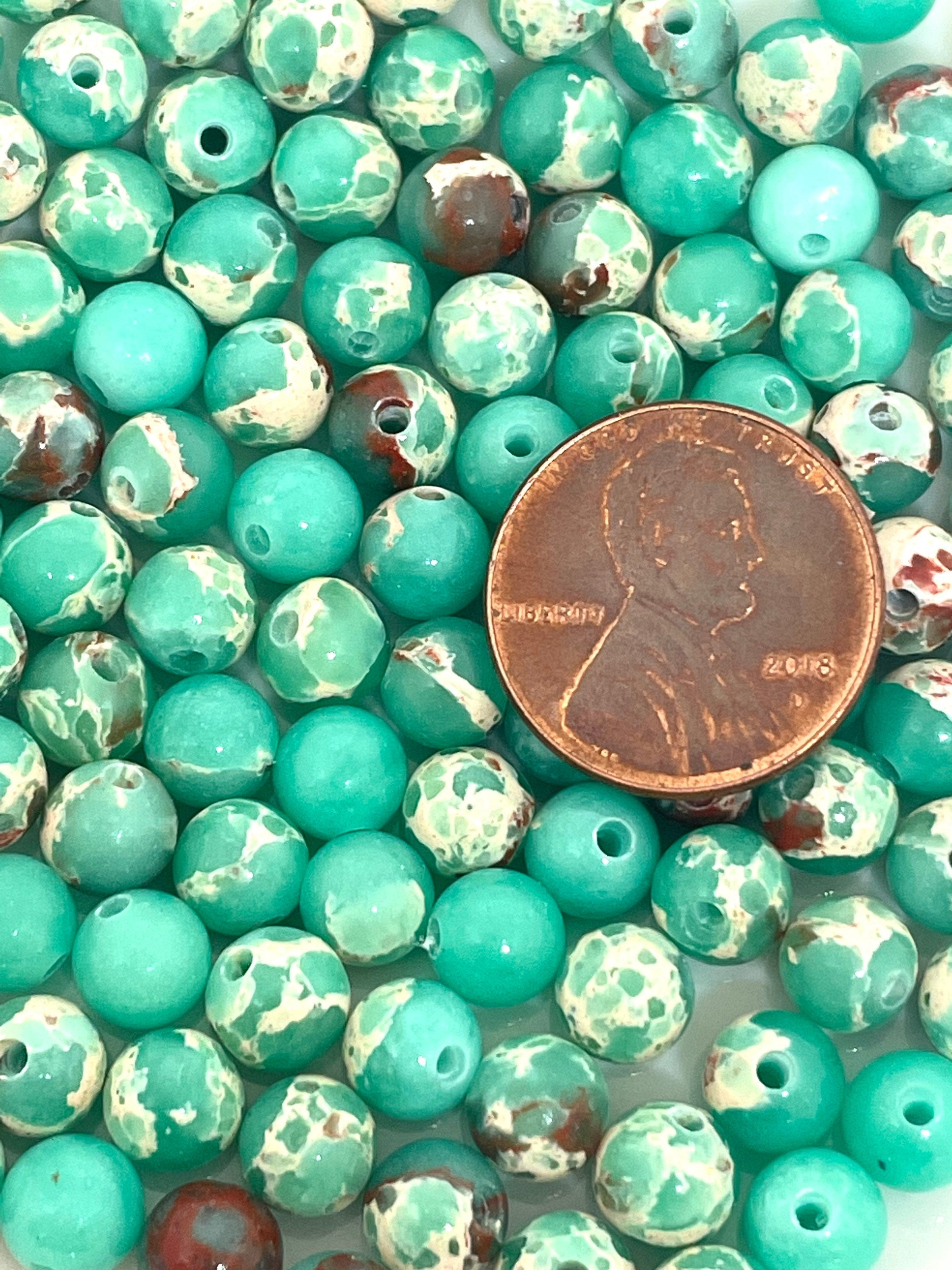 6mm Shoushan Jasper Stone Beads