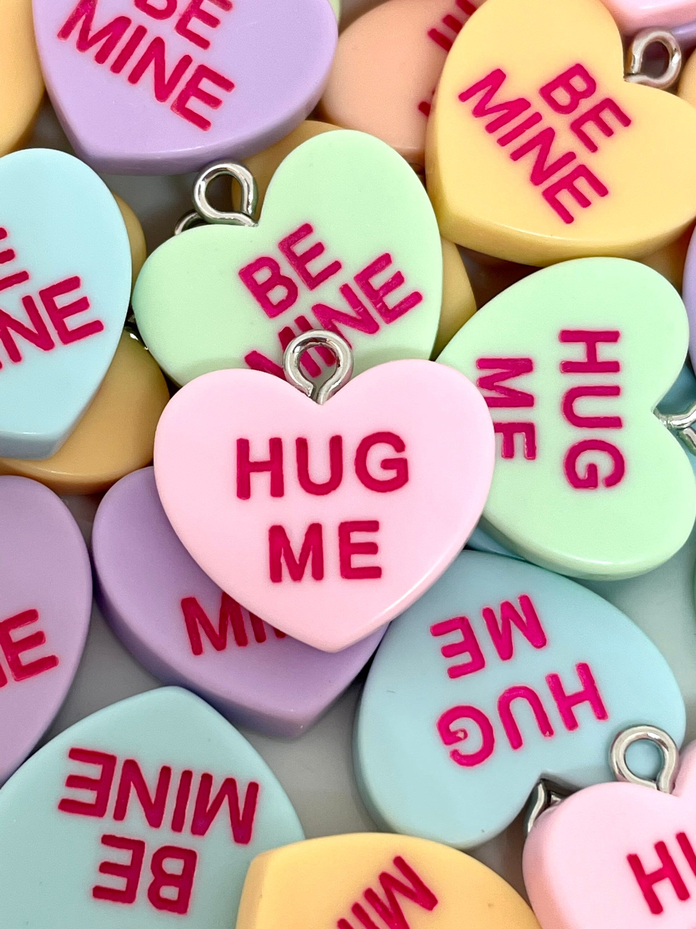 Valentines Day Conversation Hearts Charm