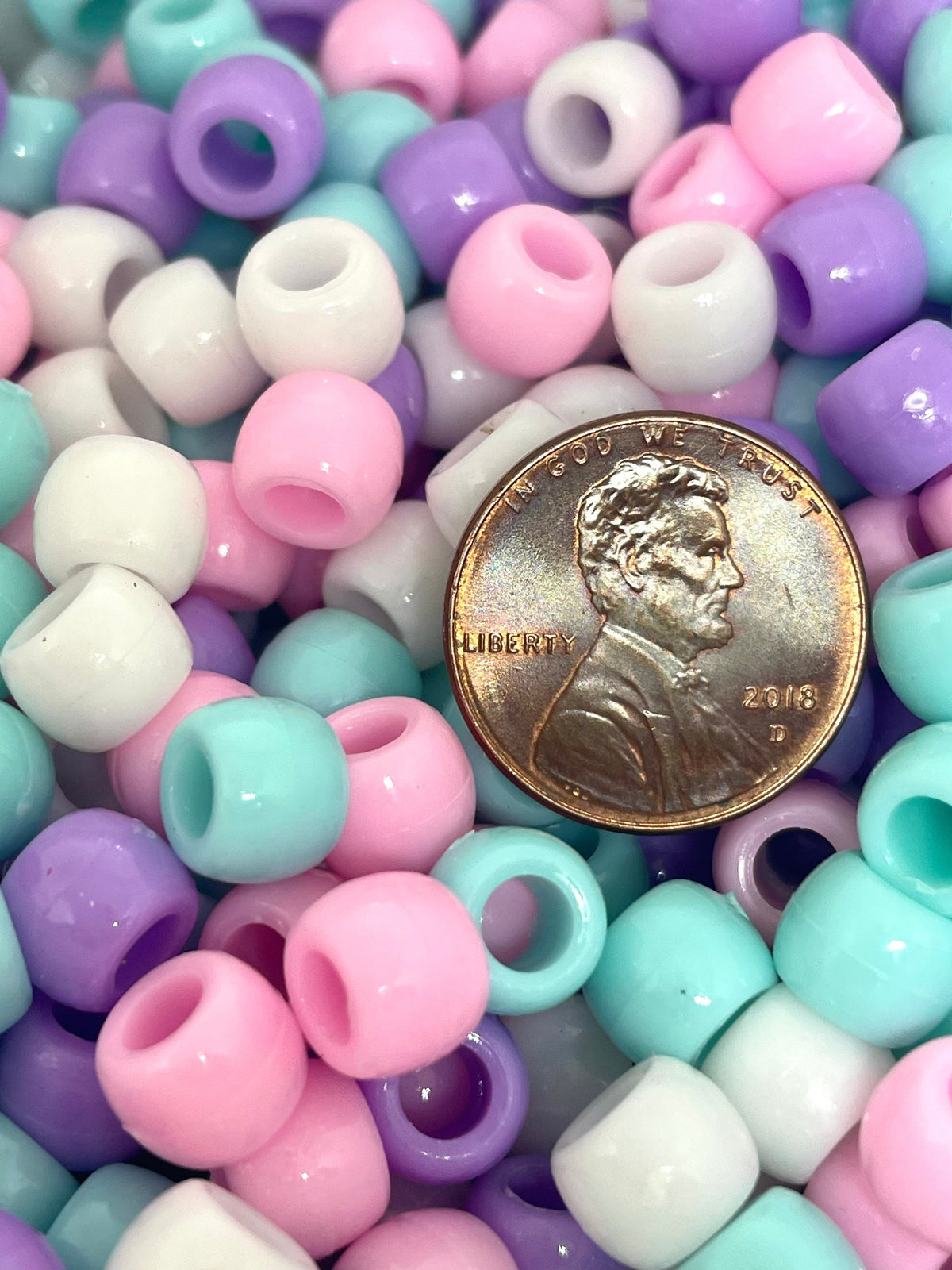 Pastel Easter Beads for Kandi Bracelet, Pony Beads, Barrel Beads