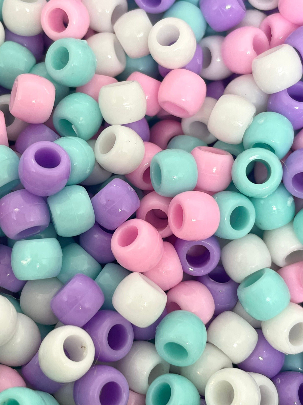 Pastel Easter Beads for Kandi Bracelet, Pony Beads, Barrel Beads