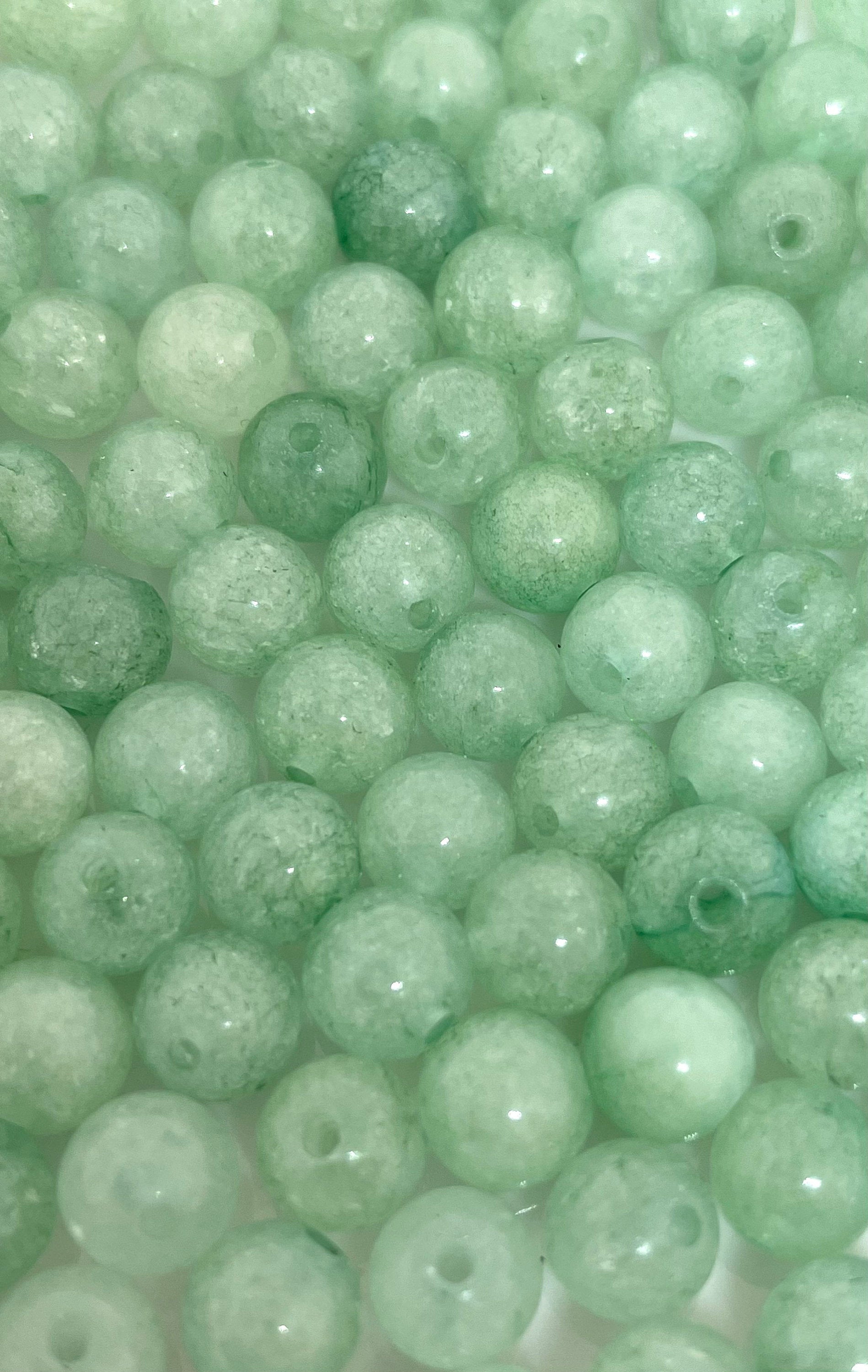 6mm Green Jade Beads