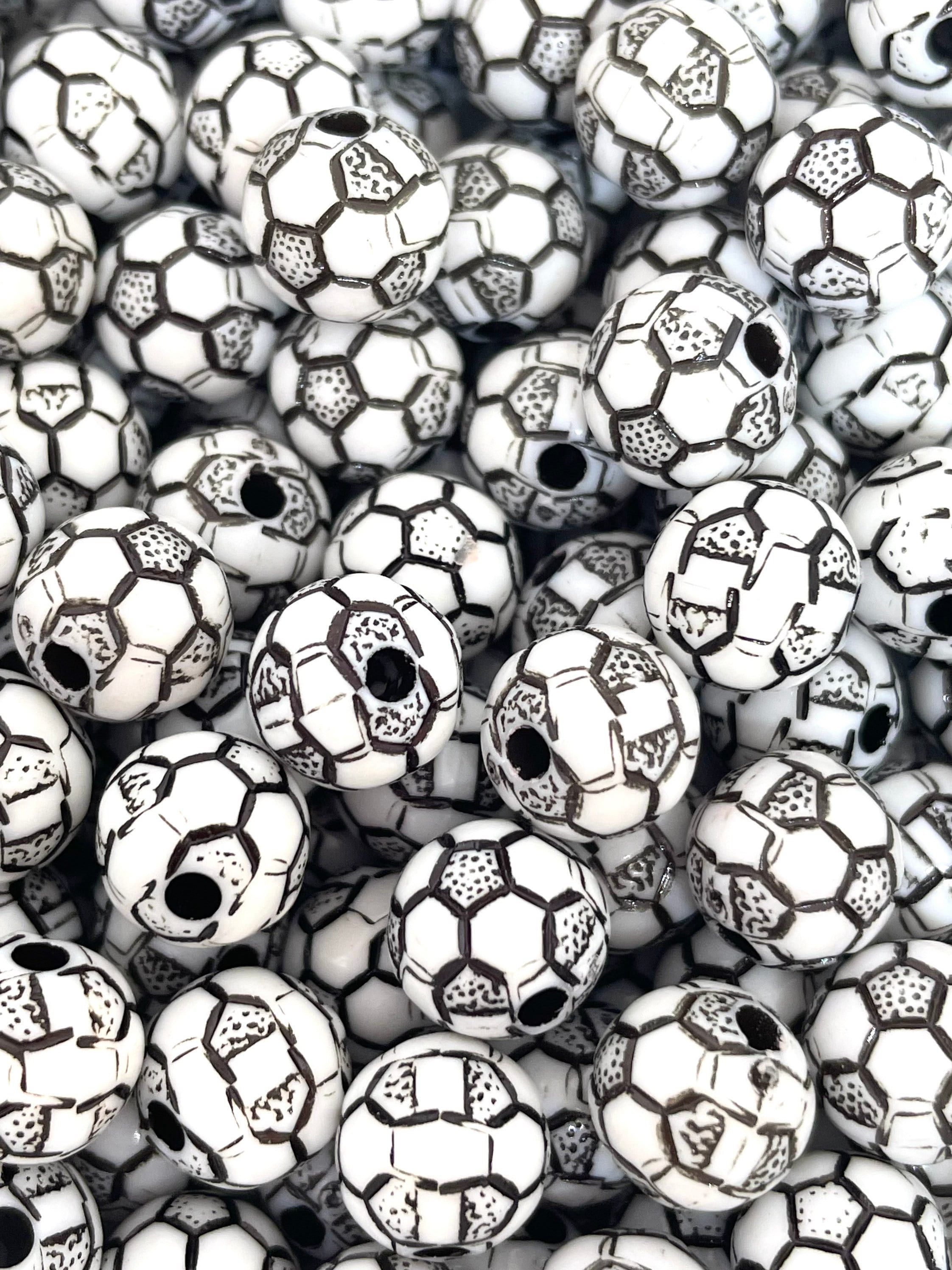 10mm Soccer Ball Beads