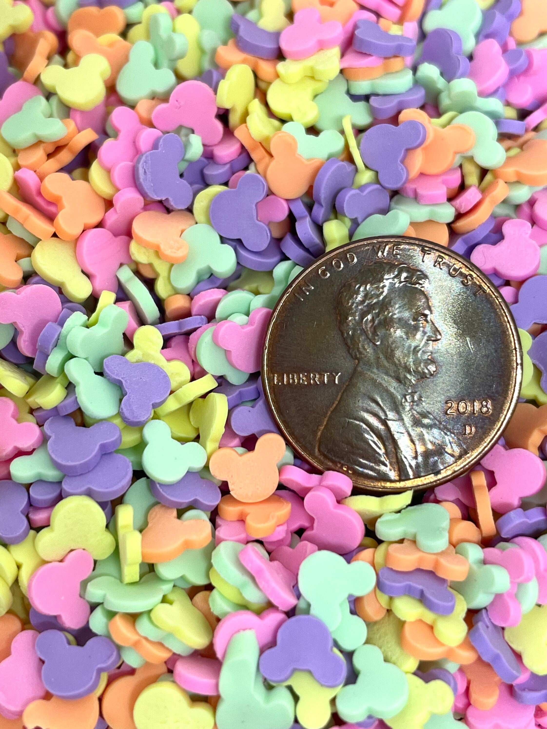 Rainbow Polymer Clay Sprinkles, Polymer Clay Confetti, Fake Sprinkles for  Slime, Slime Add-ins, Nail Art, Decoden 