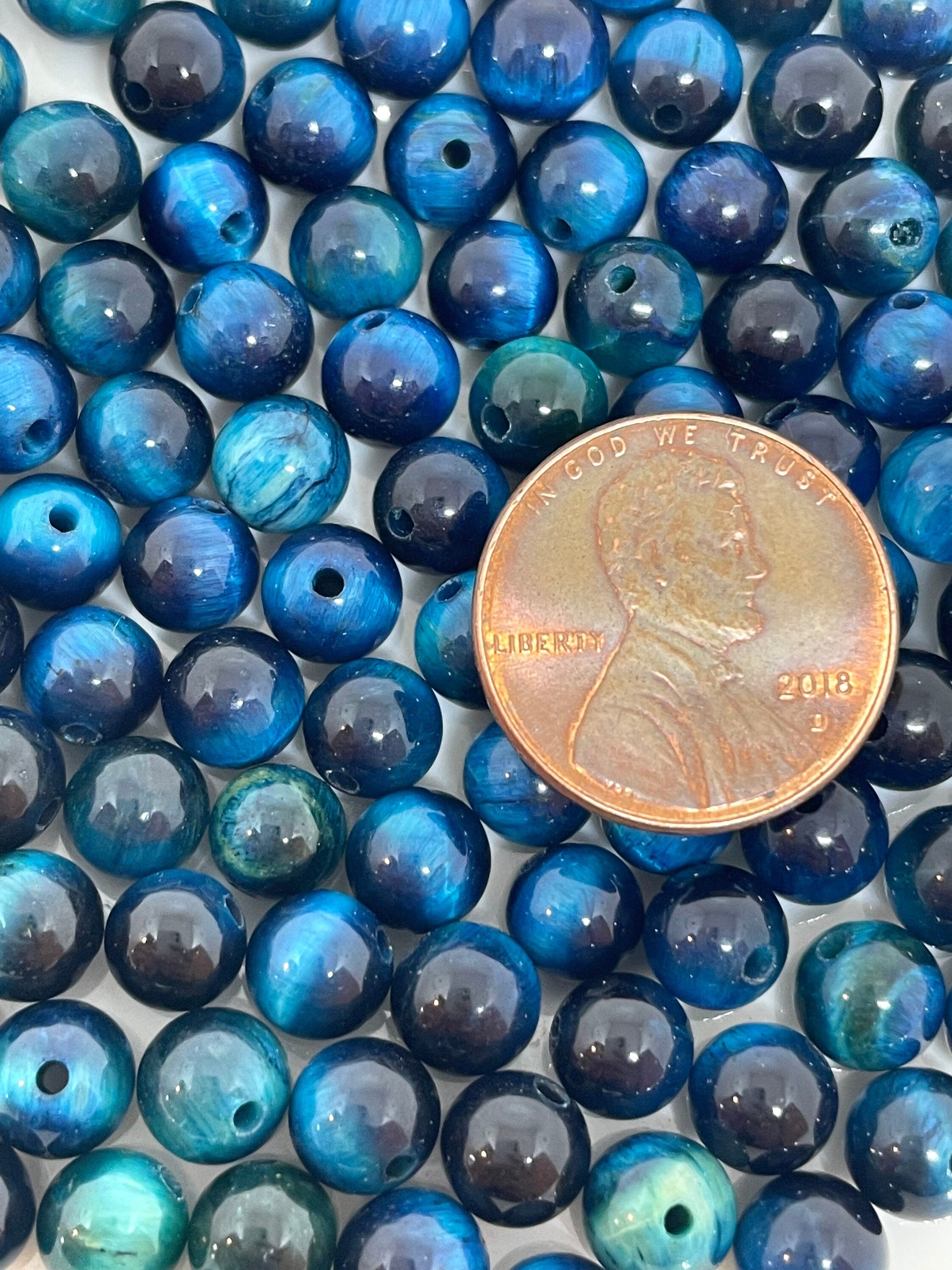 6mm Beautiful Blue Tiger Eye Beads