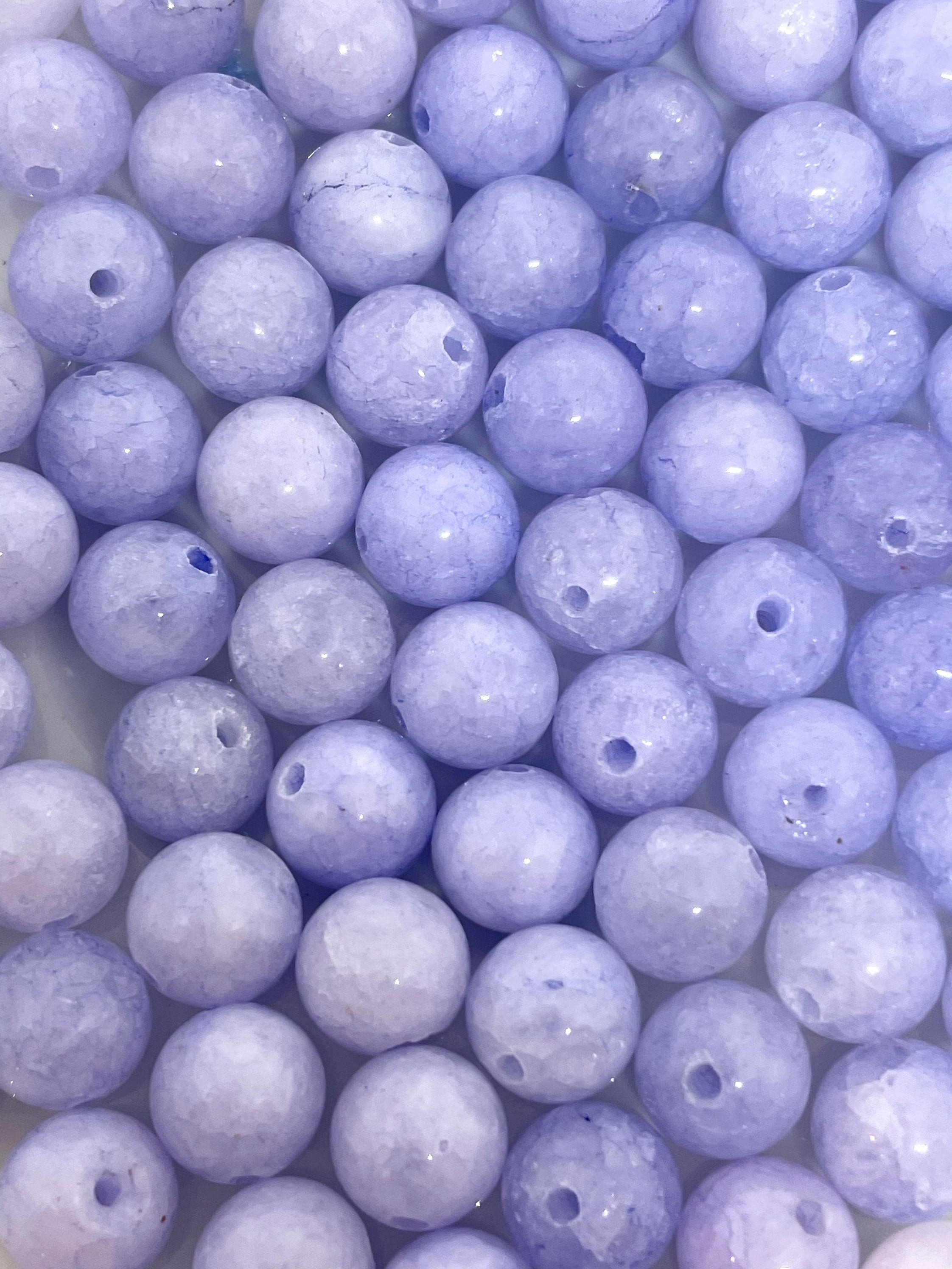 8mm Lavender Jade Beads