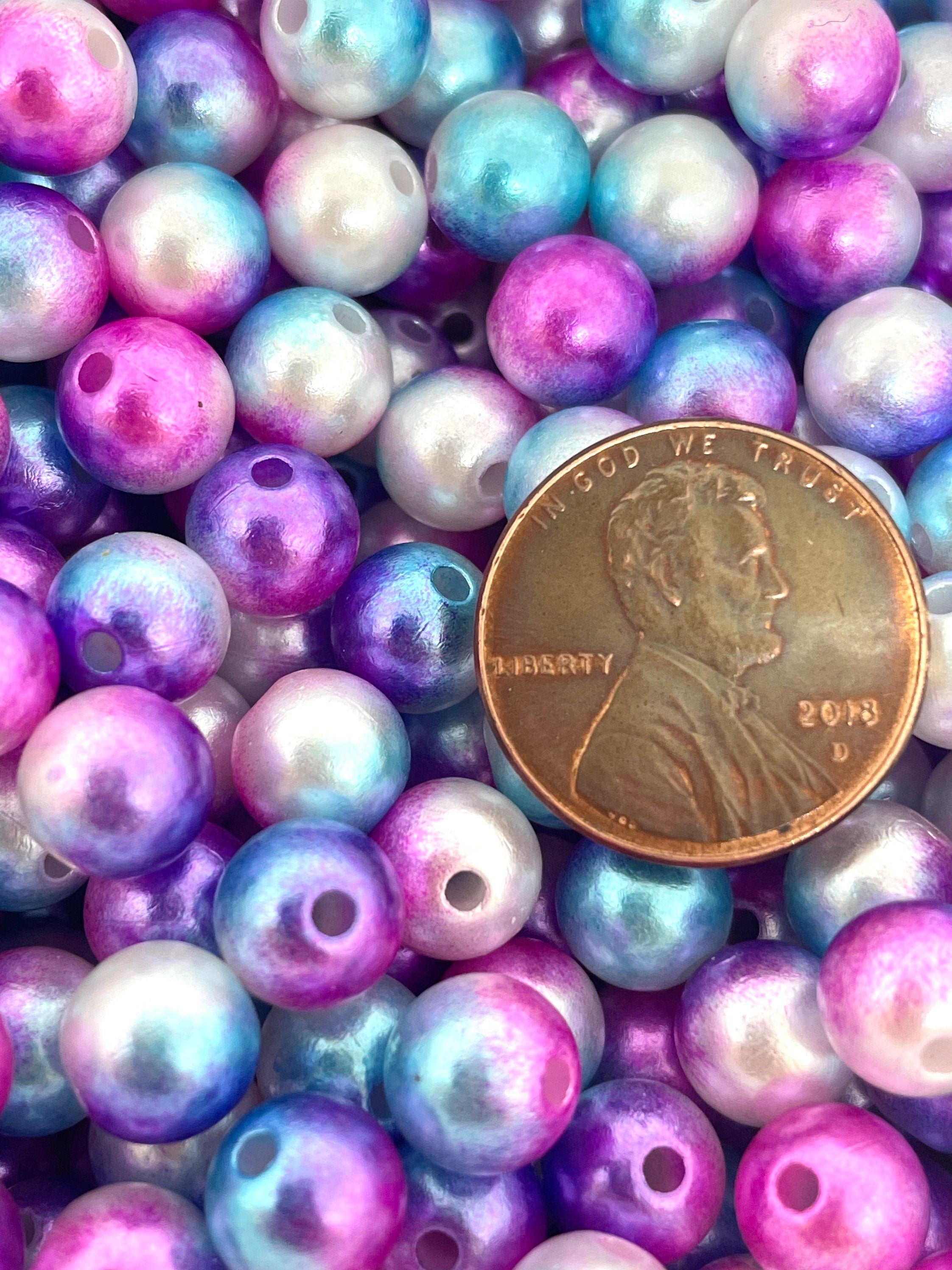 Mermaid Beads for Jewelry Making, Necklace, Bracelet, Purple Ombre Beads for Bracelets