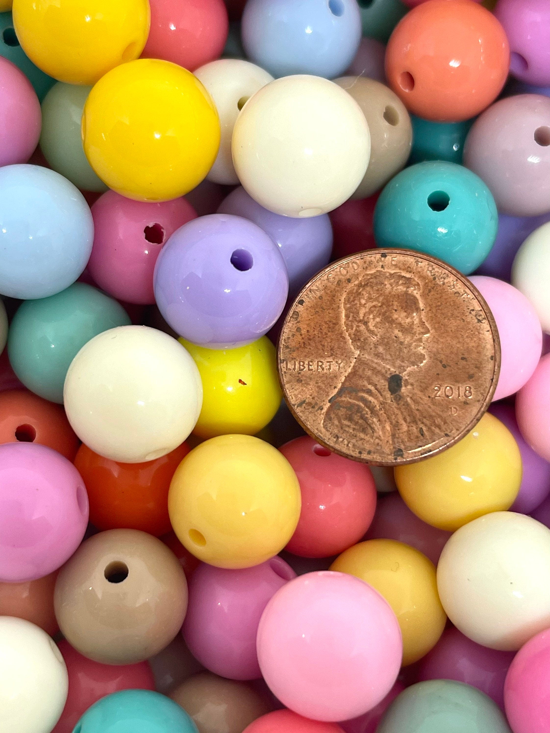 12mm Bubblegum Bead Mix