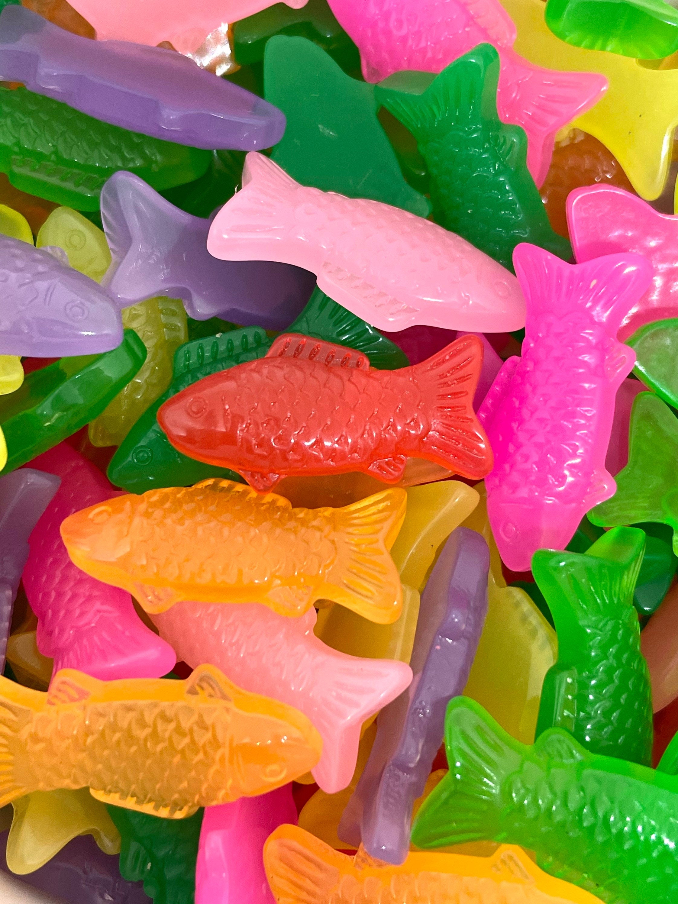 Fake Candy Mini Swedish Fish Mix, Slime Toppings, Filler, Fake Food, M