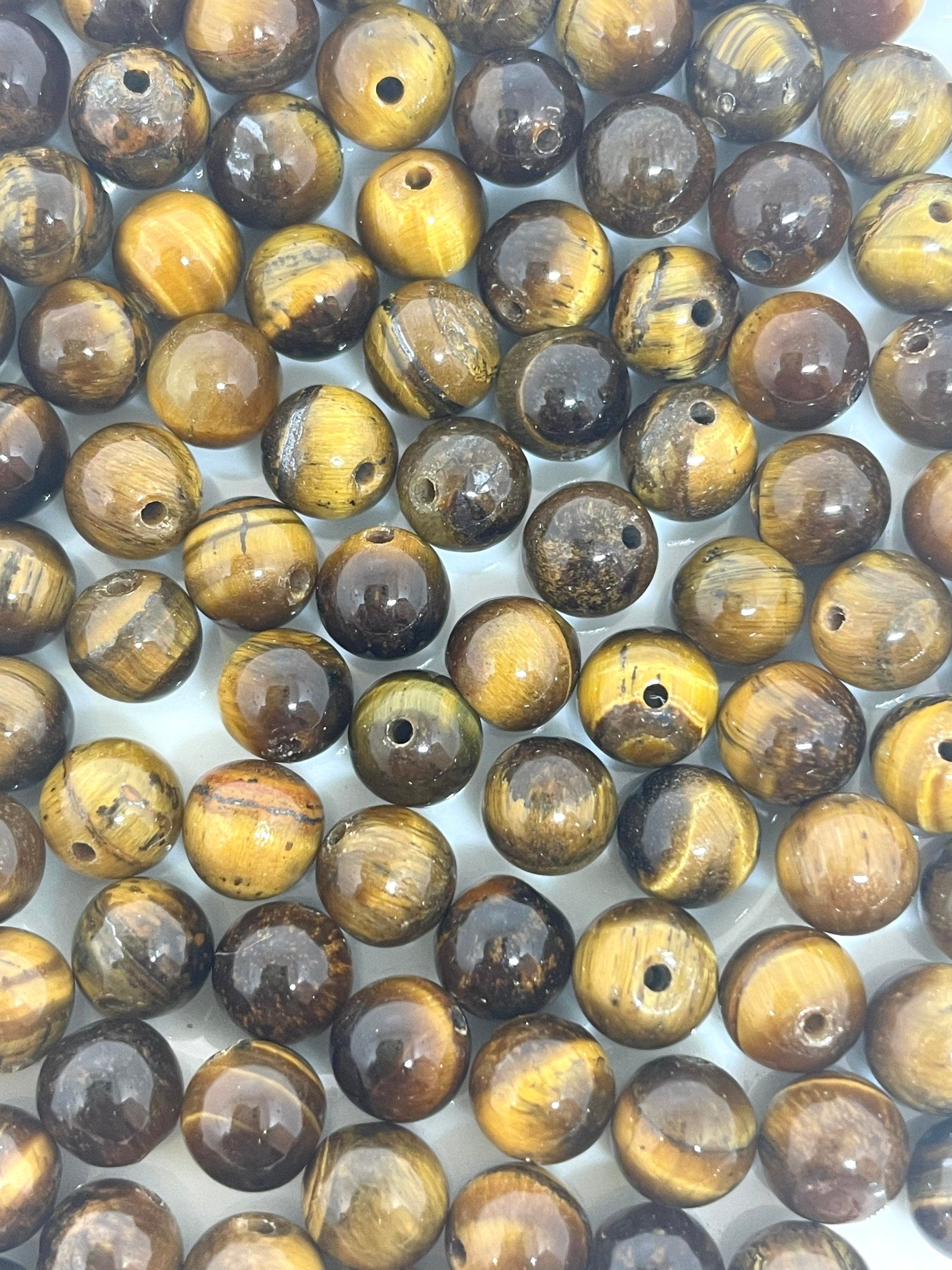 6mm Gorgeous Tiger Eye Agate Beads