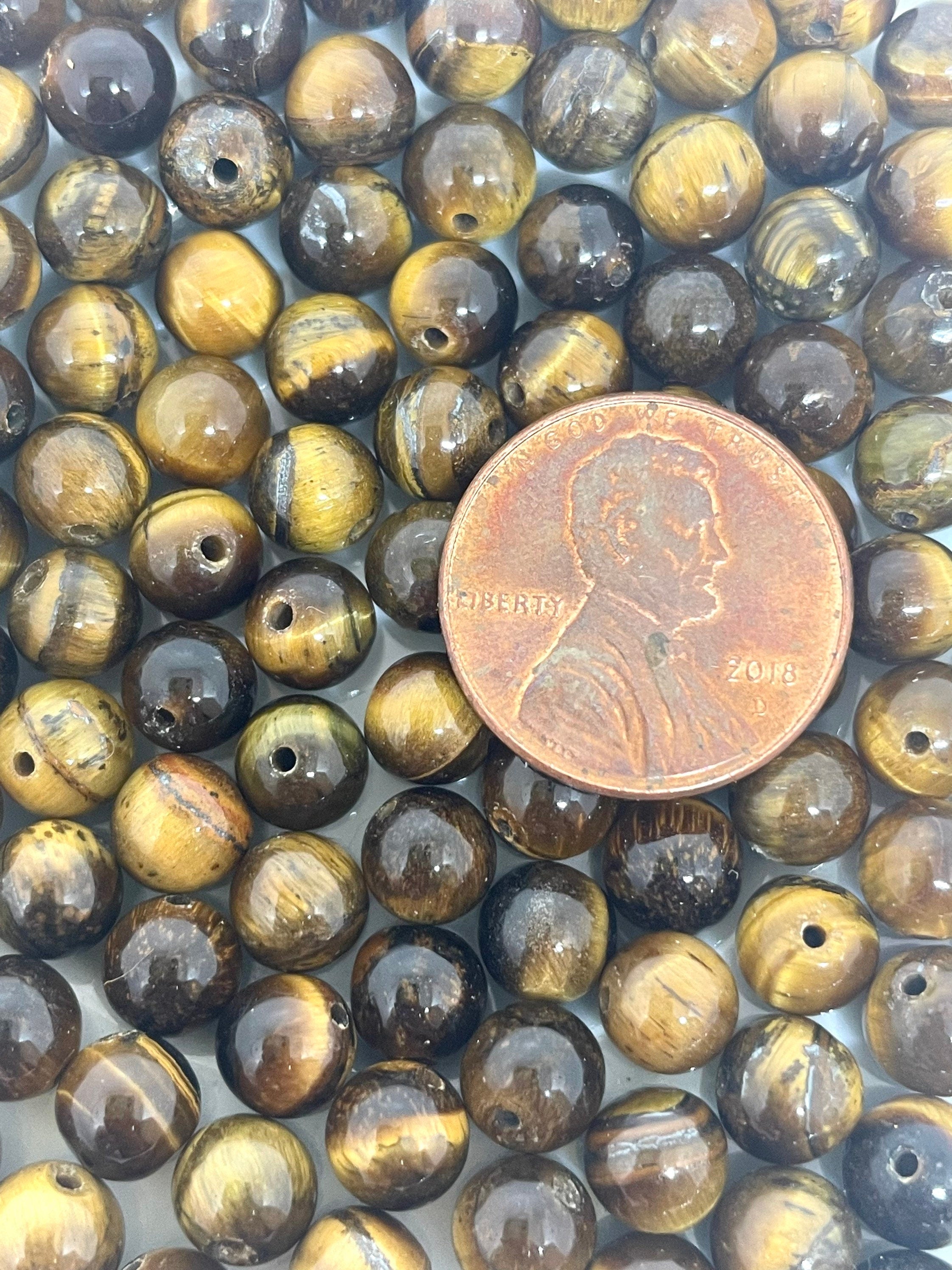 6mm Gorgeous Tiger Eye Agate Beads