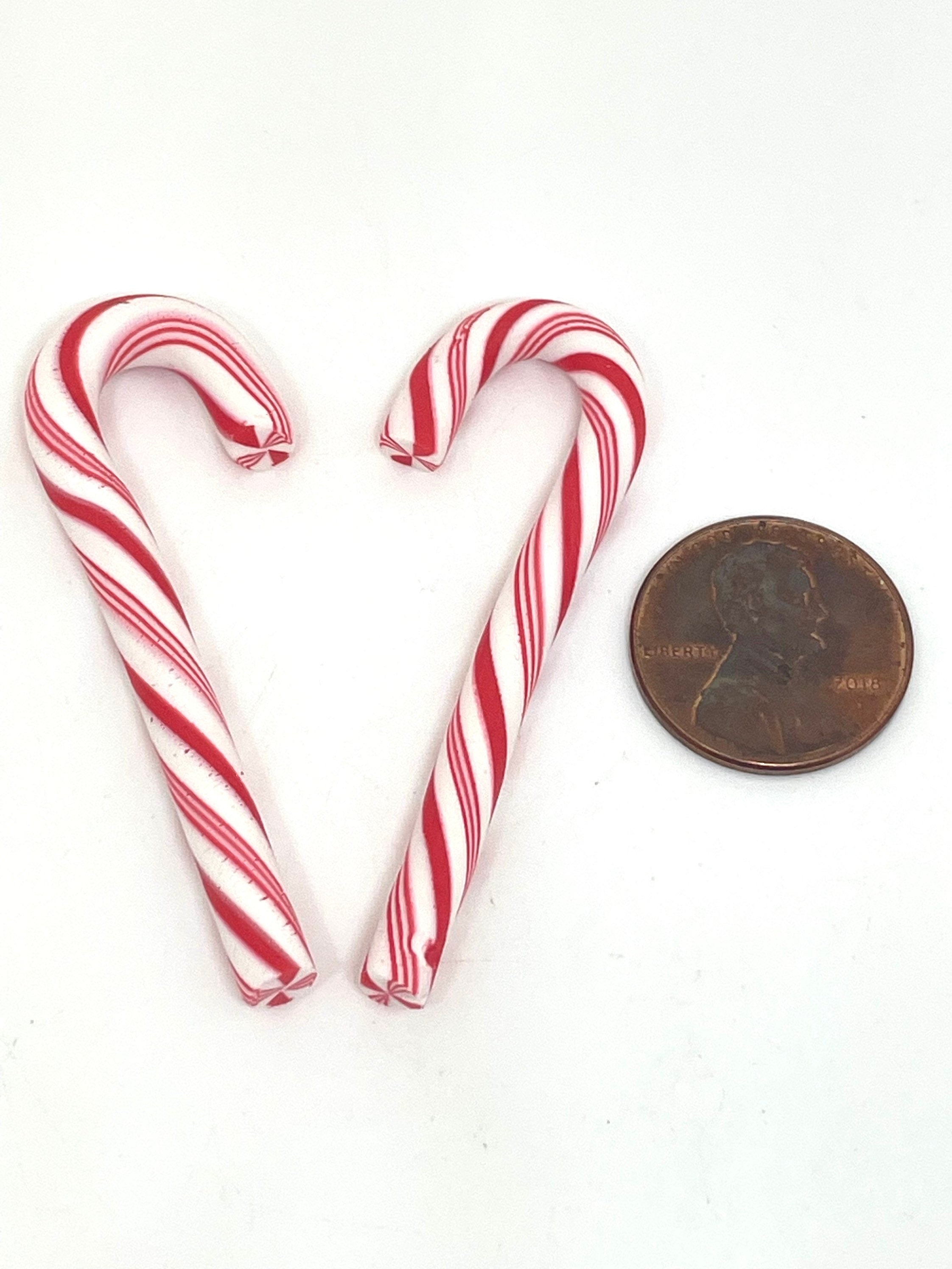 Peppermint Sticks Candy Cane Swirl Charms Fake Candies Charm Solid