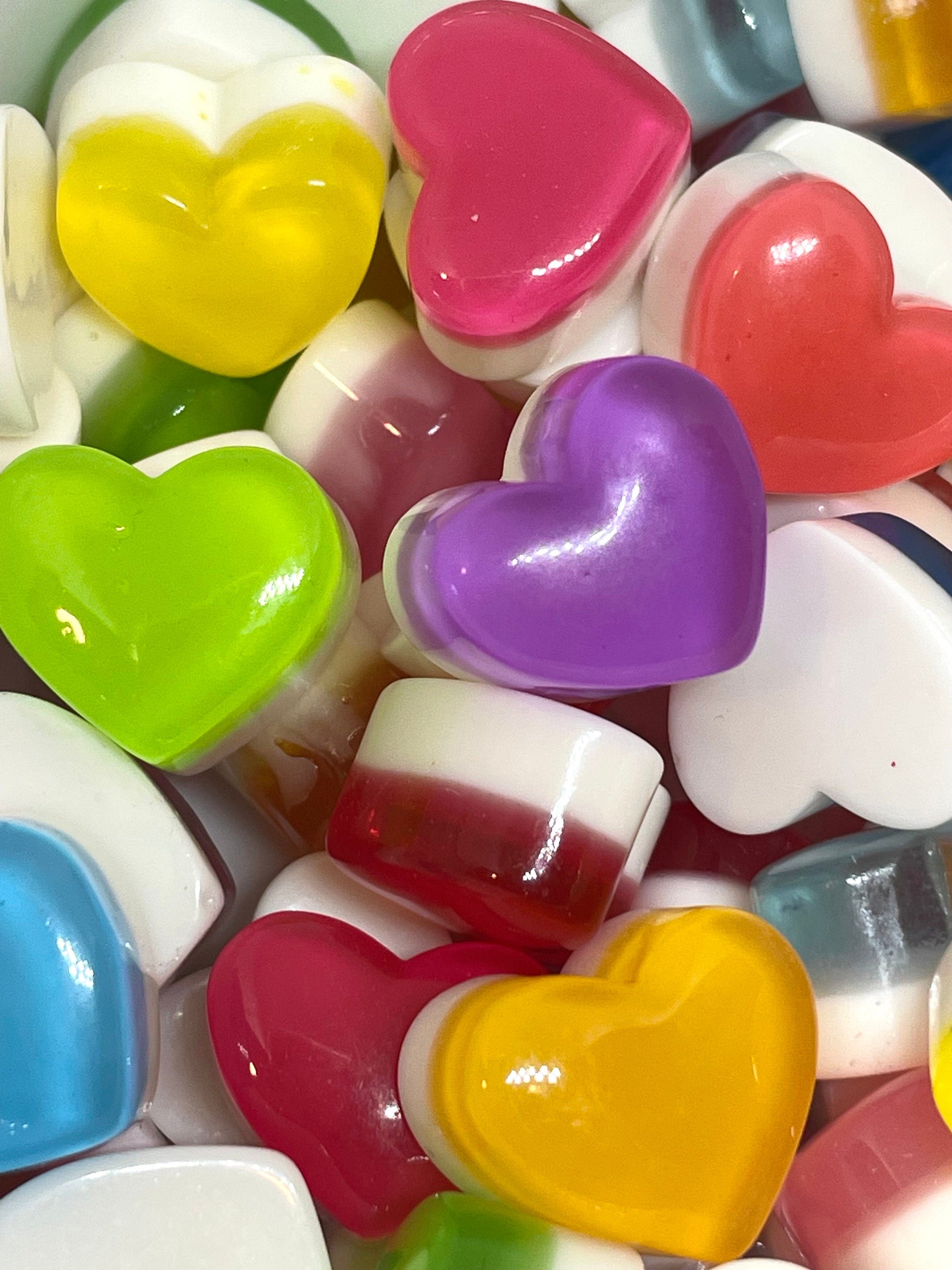 Kawaii Resin Heart Candies, Valentines Day Cabochons, Fake Candy, Sweets