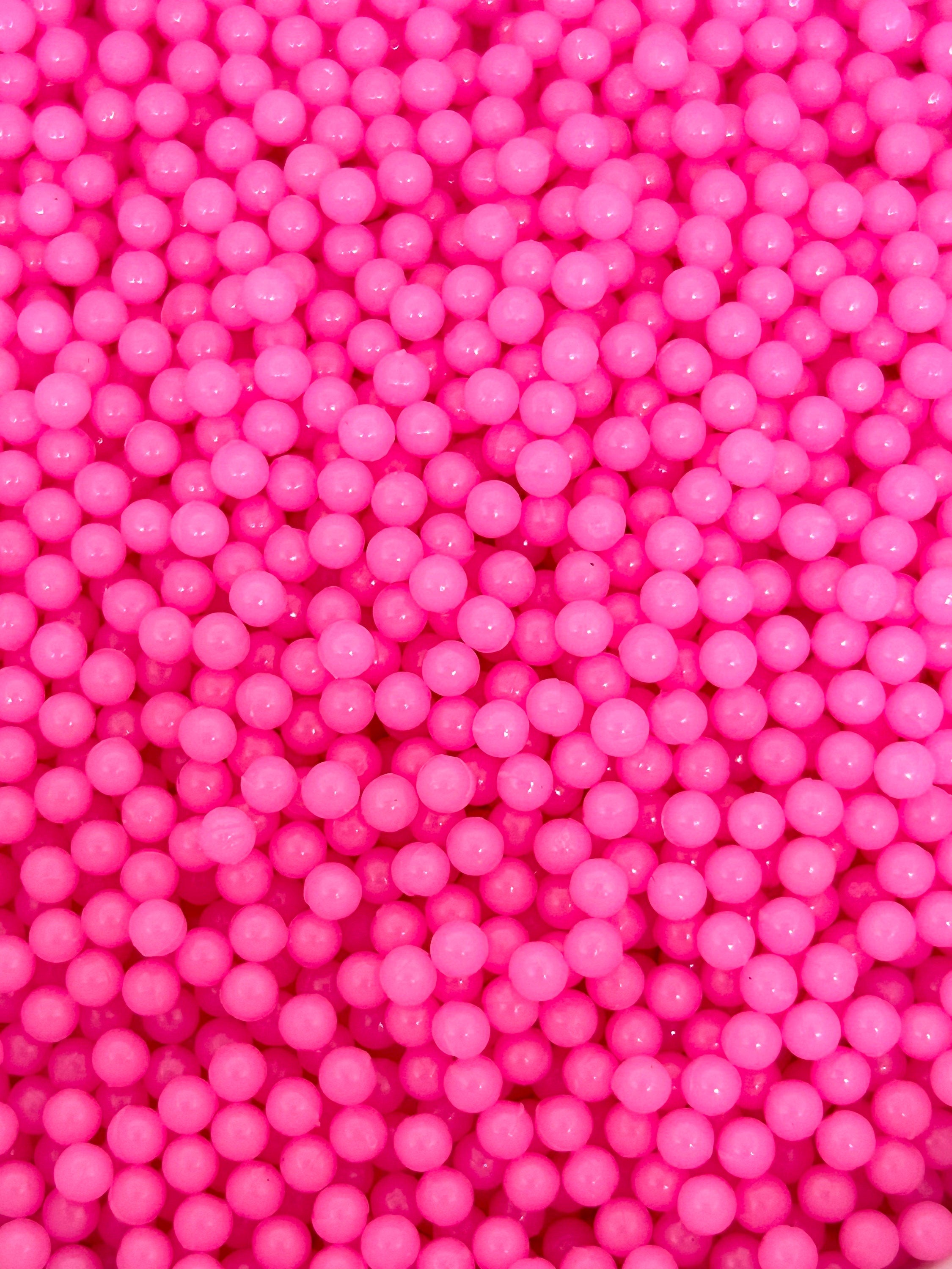 Tiny Fake Bubblegum Pink Sprinkles, Faux Sprinkles for Slime, Add-ins, Mixers, Nail Art