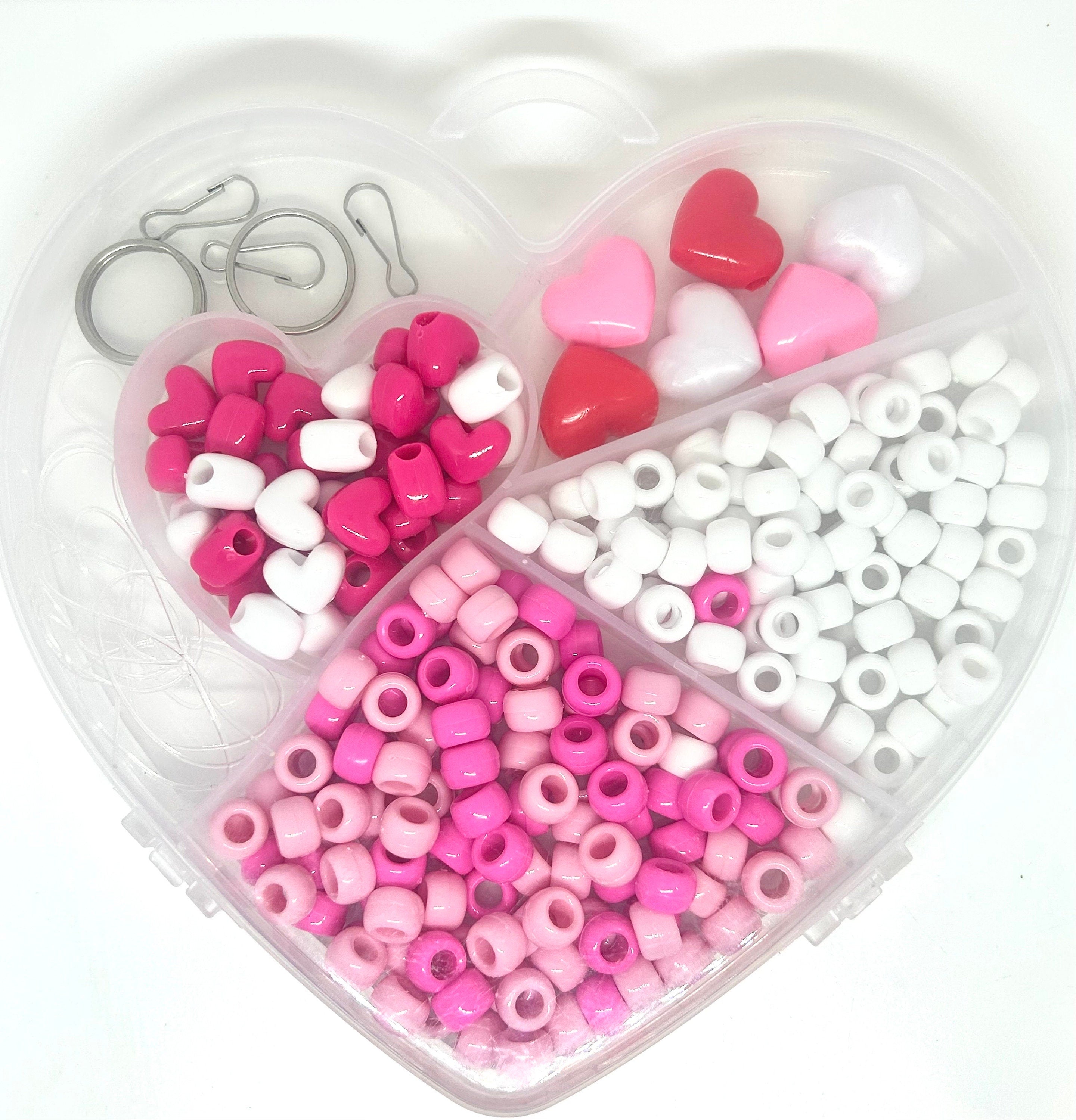 Valentine's Day Heart Bracelet and Necklace Bead Kit