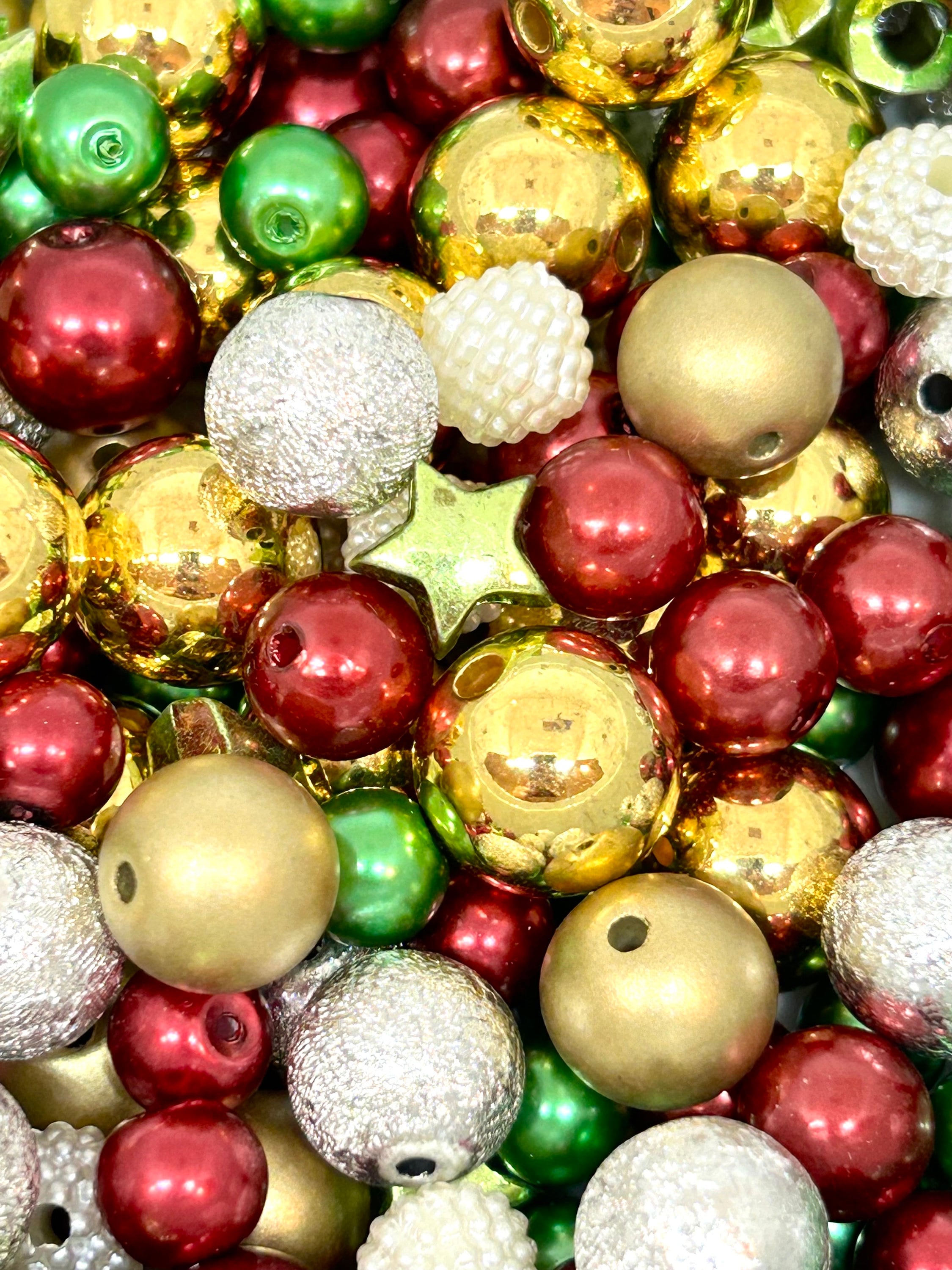 Yuletide Sparkle: Classic Christmas Bead Blend