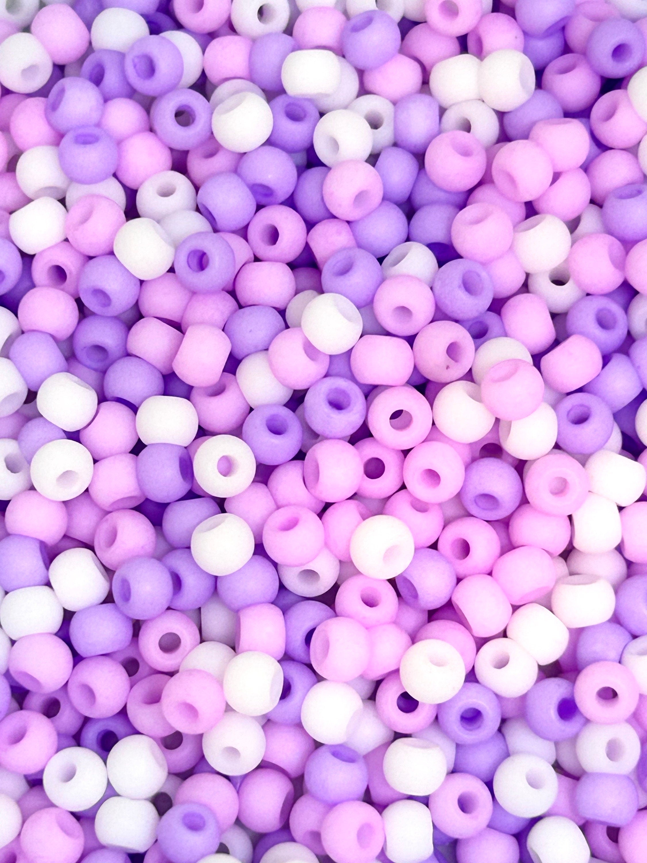 Berry Bliss Bead Mix - 4mm Purple, Pink, White Seed Bead Assortment