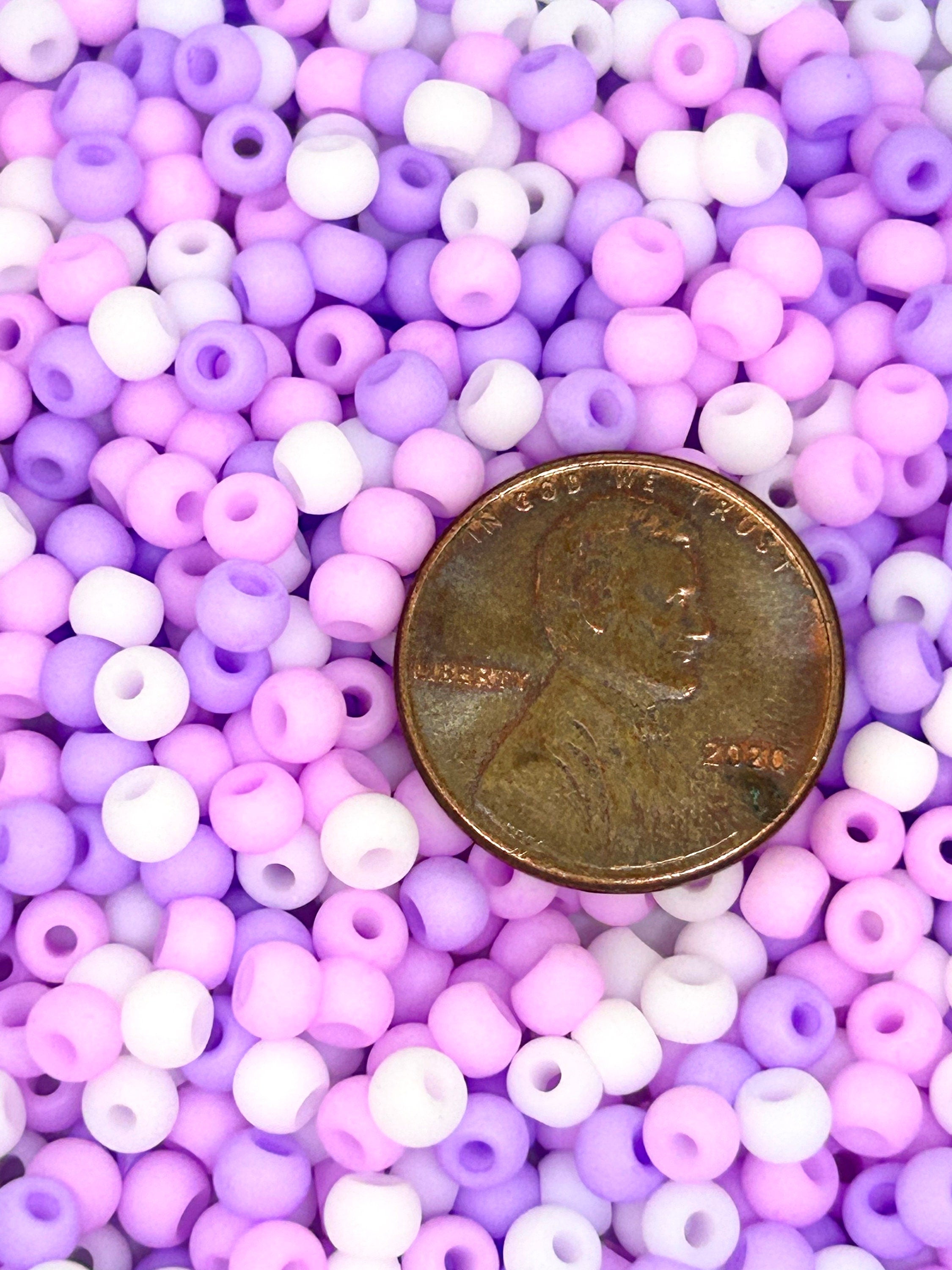 Berry Bliss Bead Mix - 4mm Purple, Pink, White Seed Bead Assortment