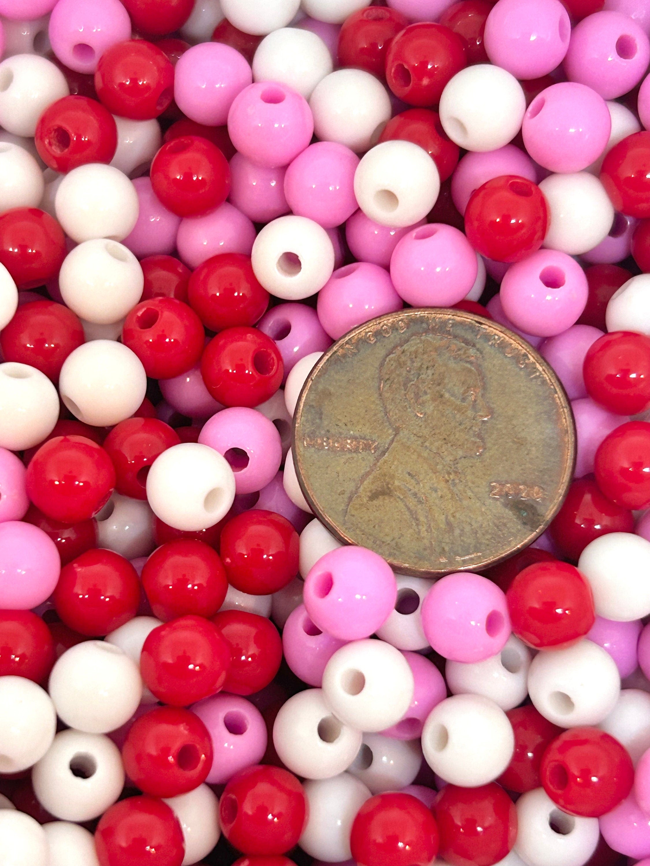 6mm Valentine's Day Bracelet Bead Mix