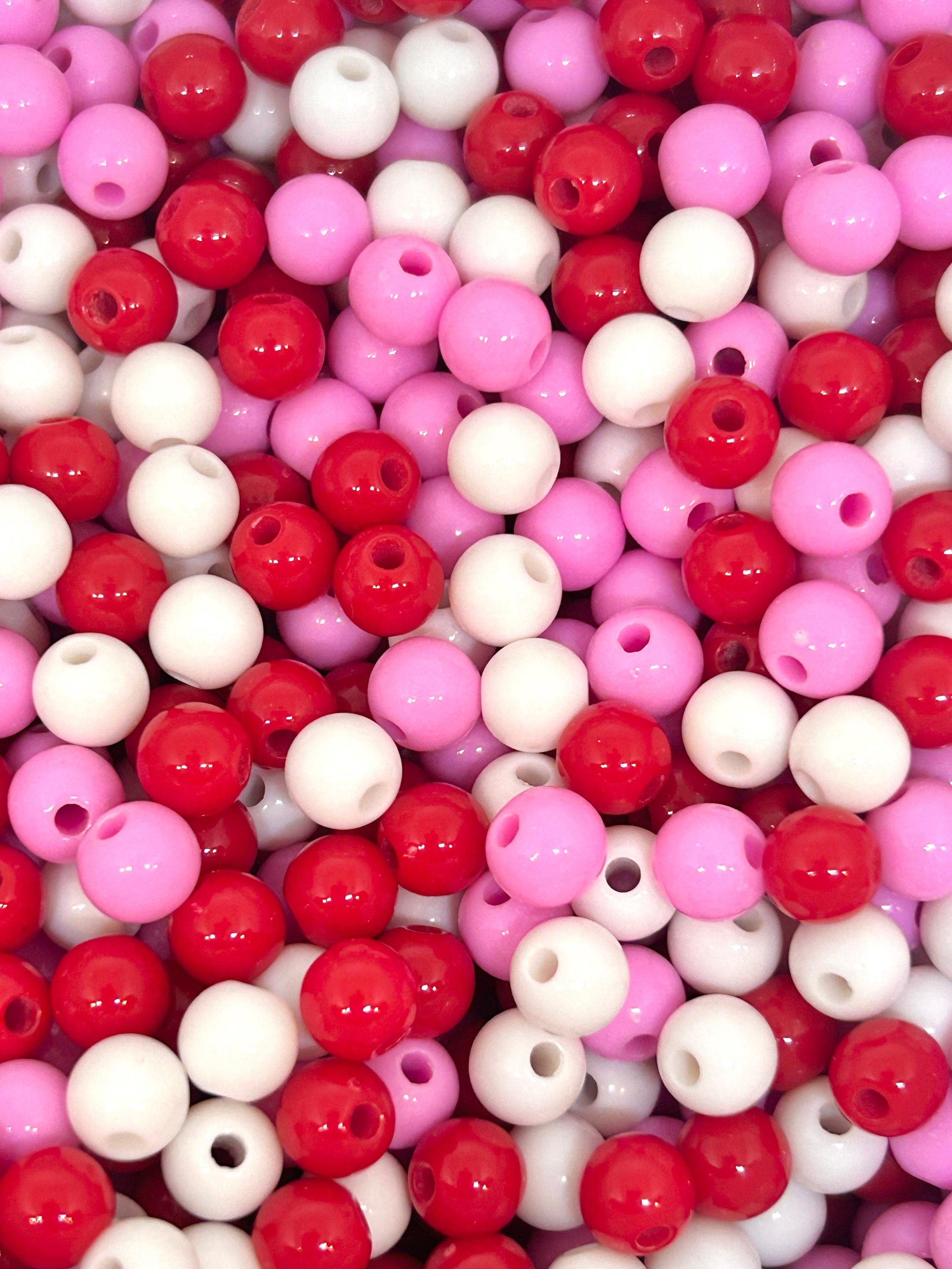 6mm Valentine's Day Bracelet Bead Mix