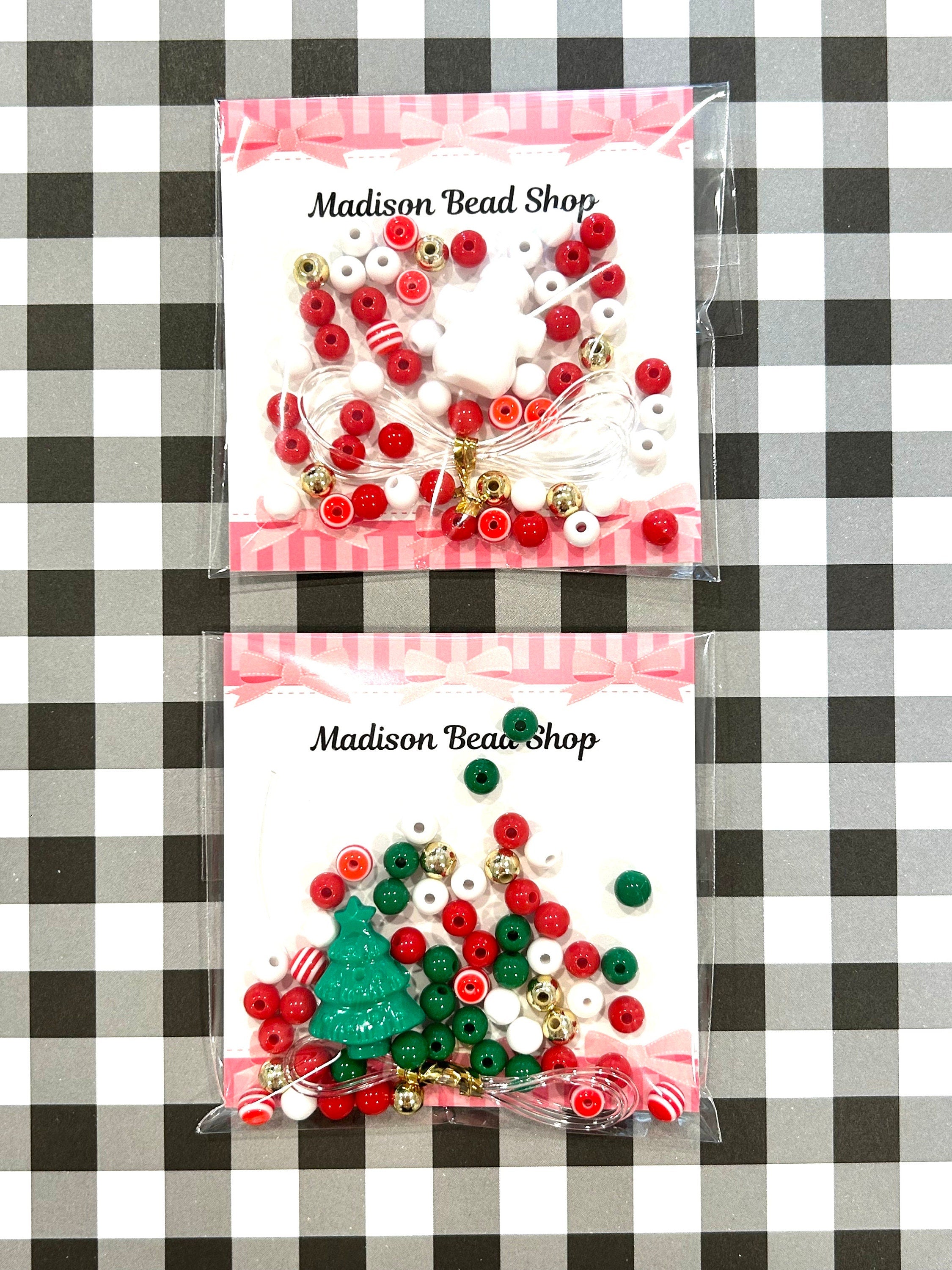 DIY Christmas Bracelet Kit - Snowman & Tree Bracelets